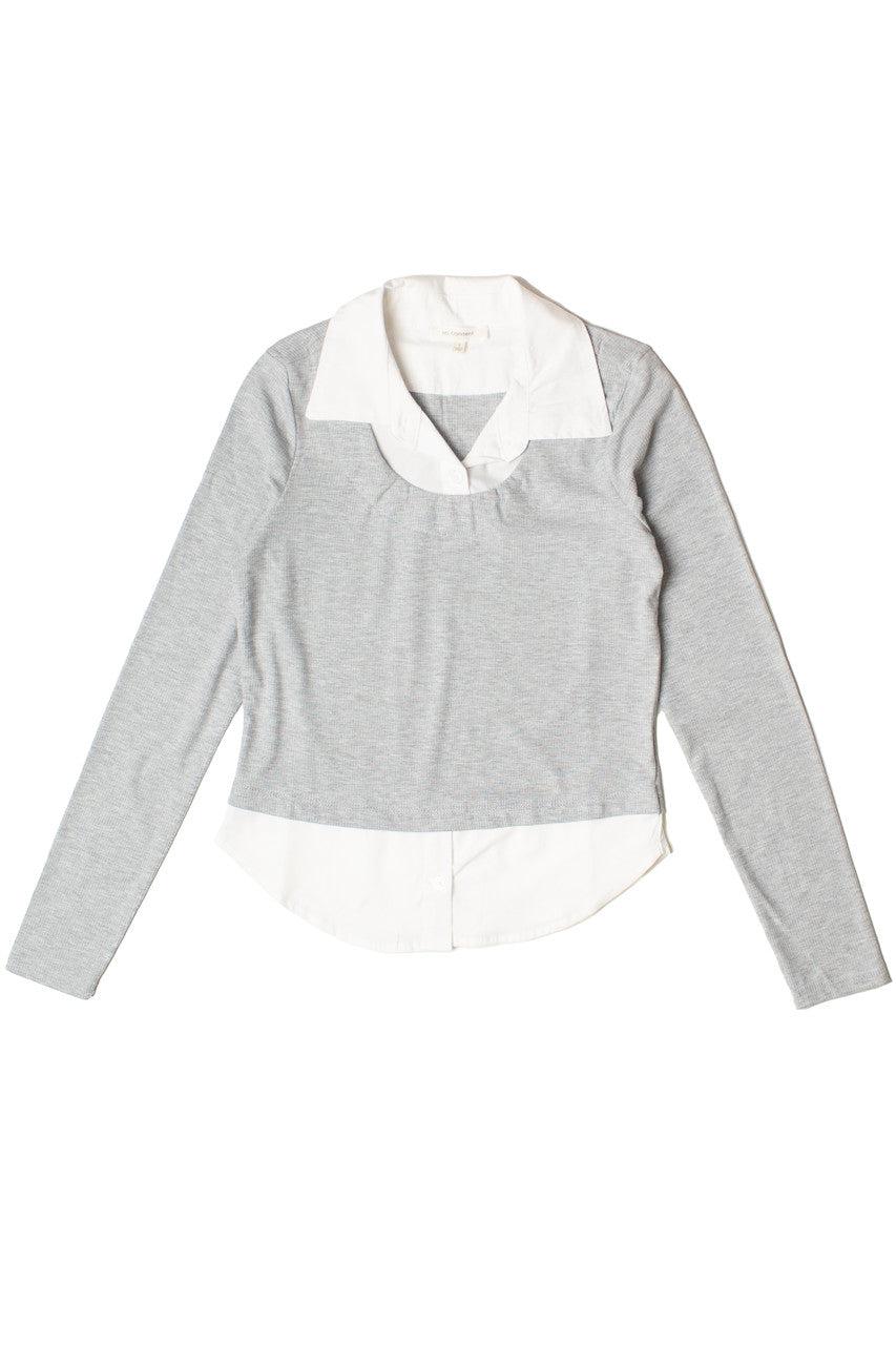 Layered Sweater Blouse Top Product Image