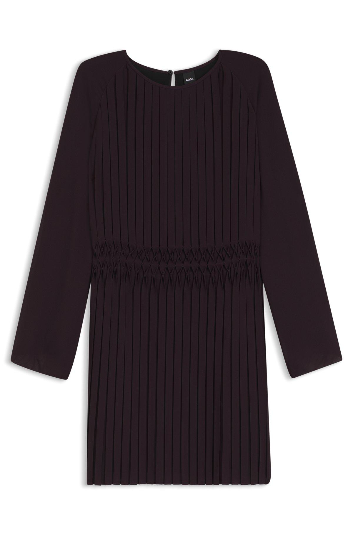 Plissé dress with smocked waistband Product Image