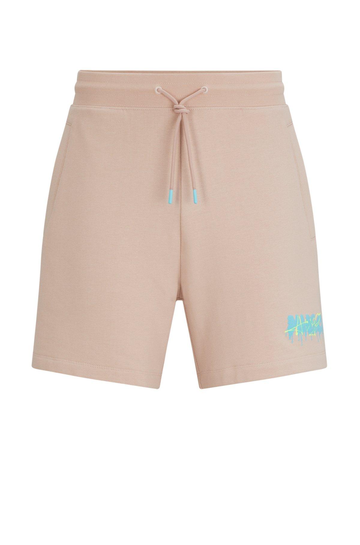 Cotton-terry shorts with new-season logo Product Image