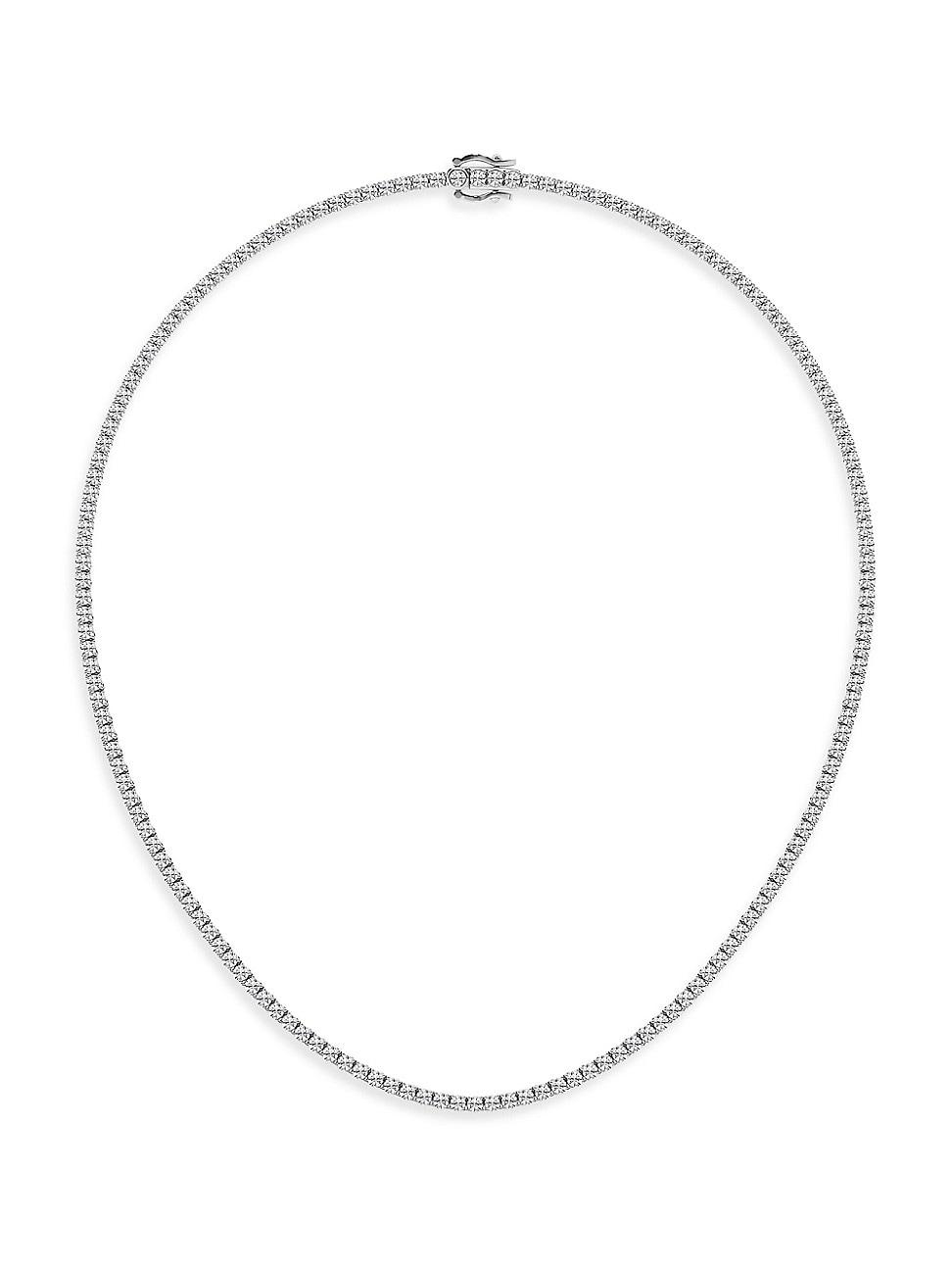 Womens Platinum & Lab-Grown Diamond Tennis Necklace/5.00-20.00 TCW Product Image