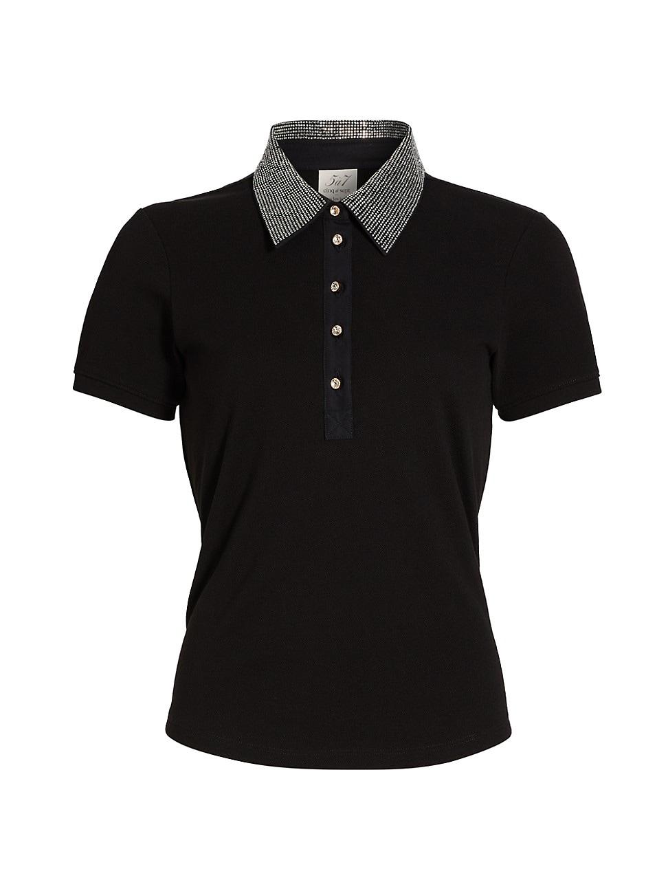 Womens Rupi Embellished Collar Top Product Image