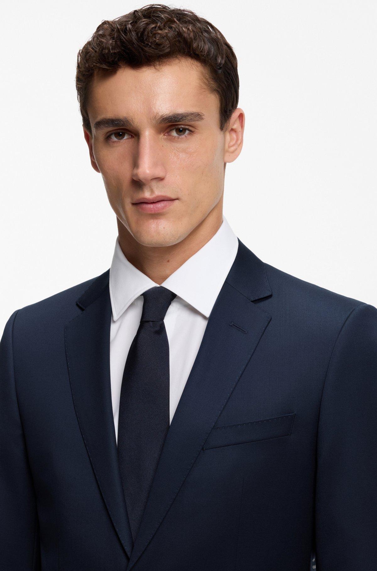 BOSS ONE - Slim-fit suit jacket in virgin wool serge Product Image