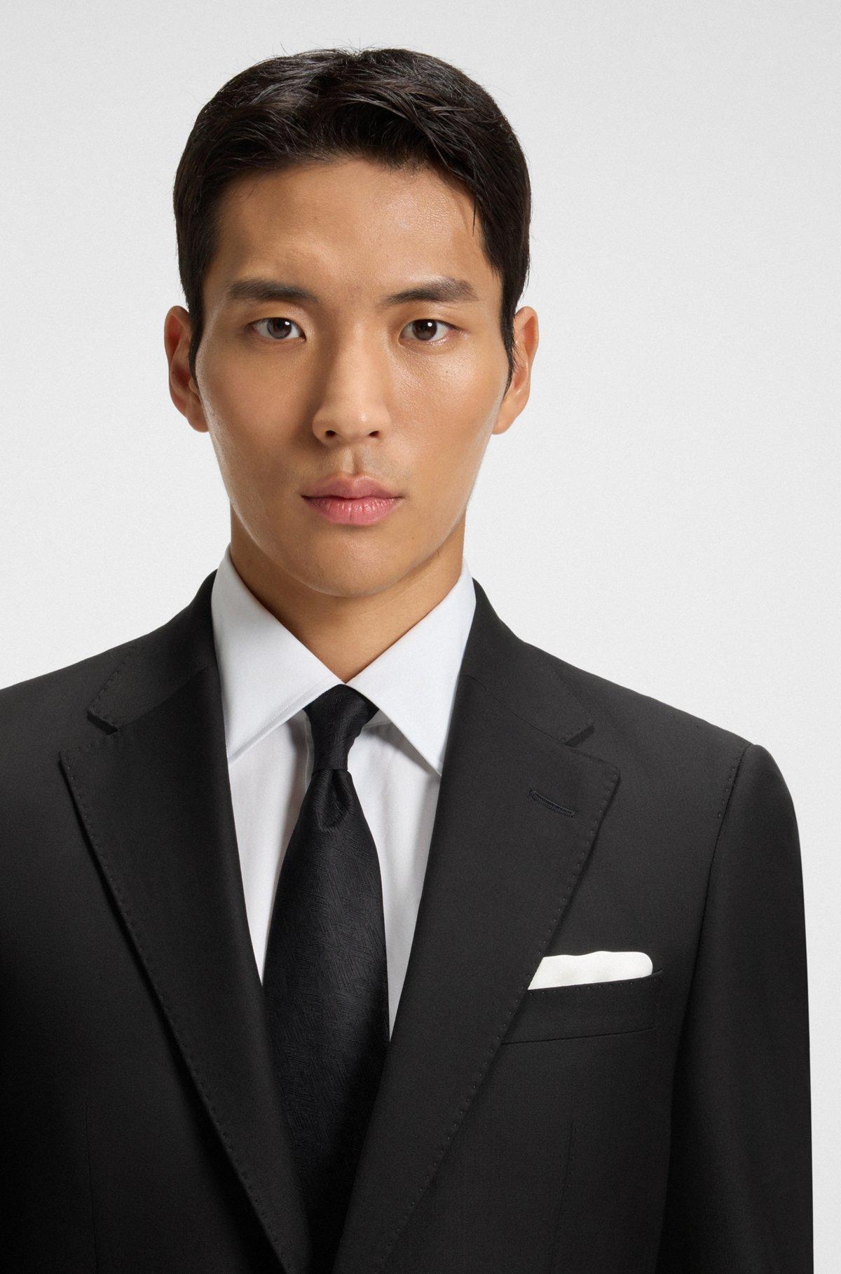 Slim-fit jacket in stretch wool Product Image