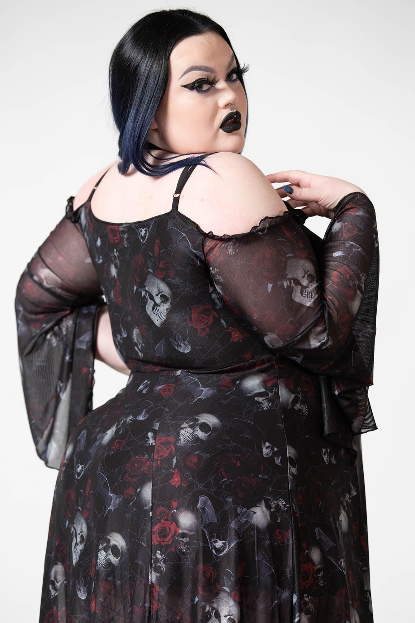 Mystic Meadow Mesh Maxi Dress Female Product Image