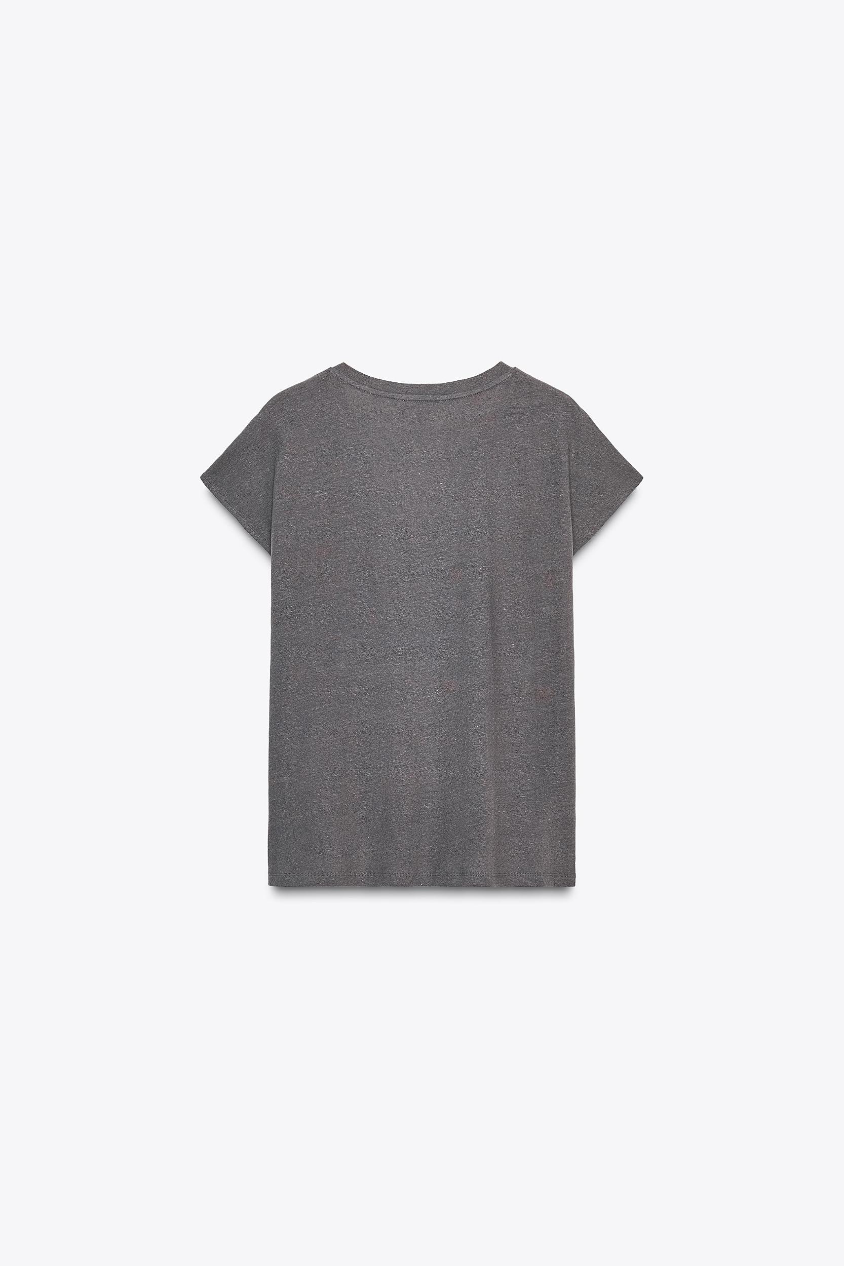 COTTON LINEN T-SHIRT Product Image