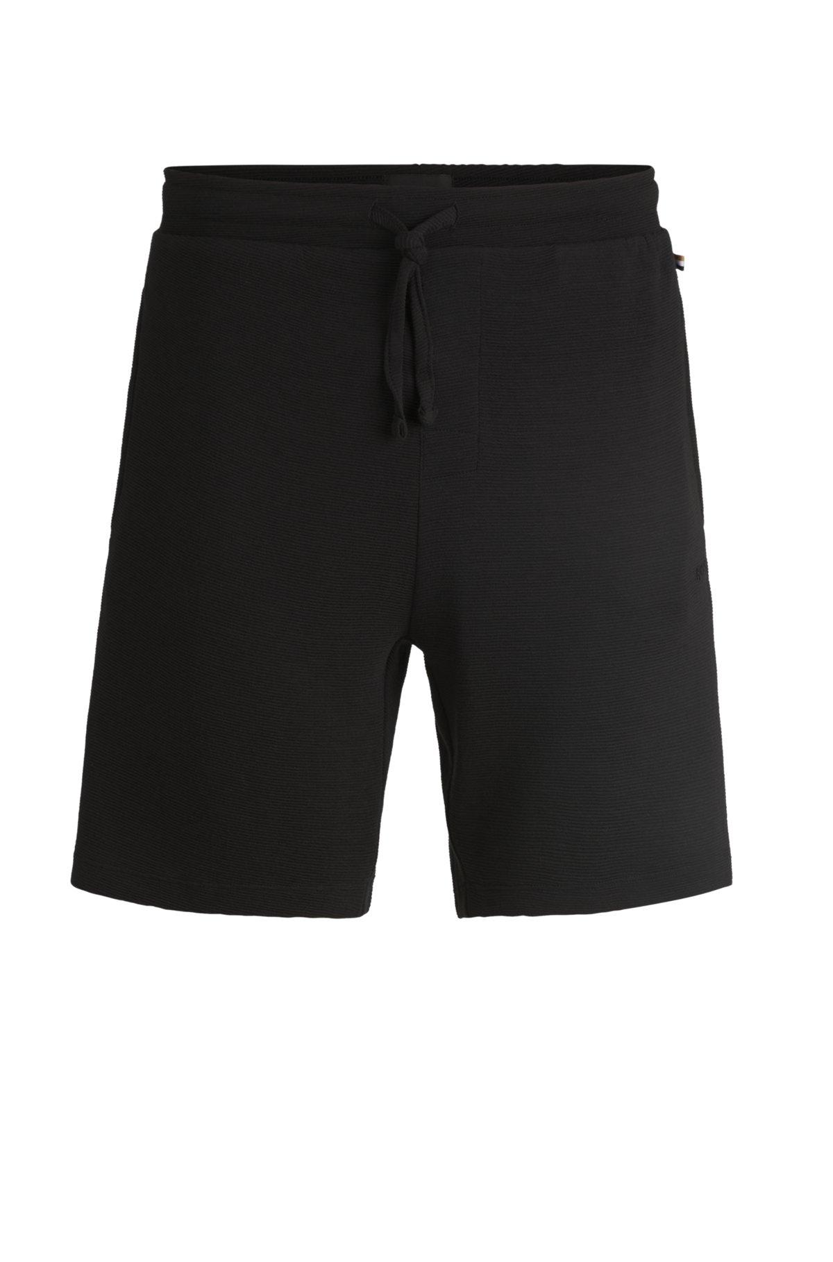 Stretch-jersey pajama shorts with embroidered logo Product Image