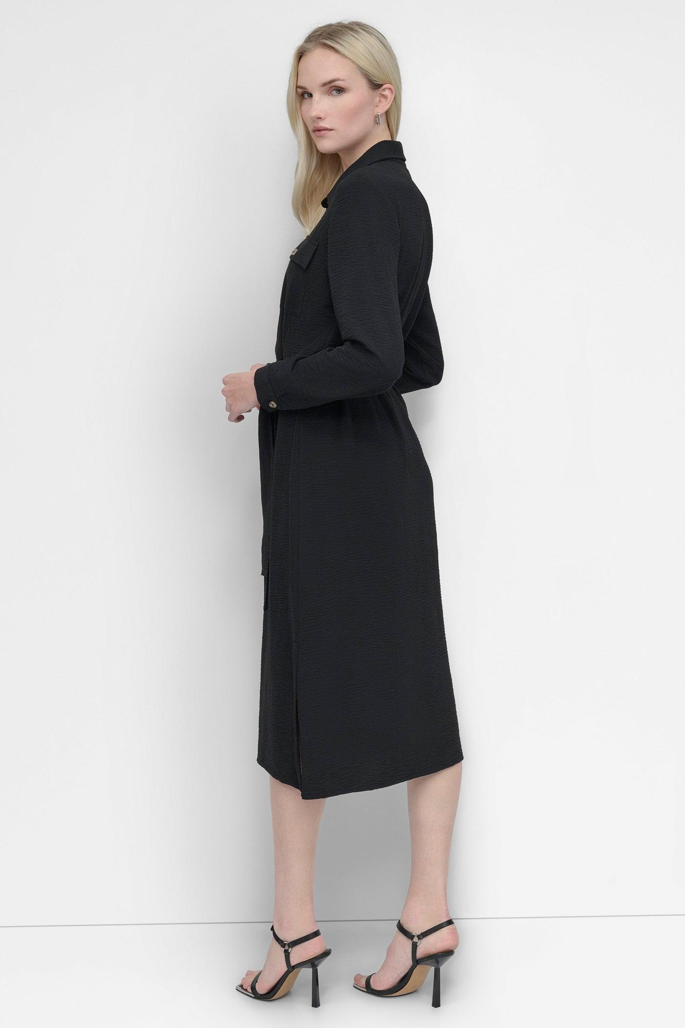 COLLARED BUTTON DRESS Product Image