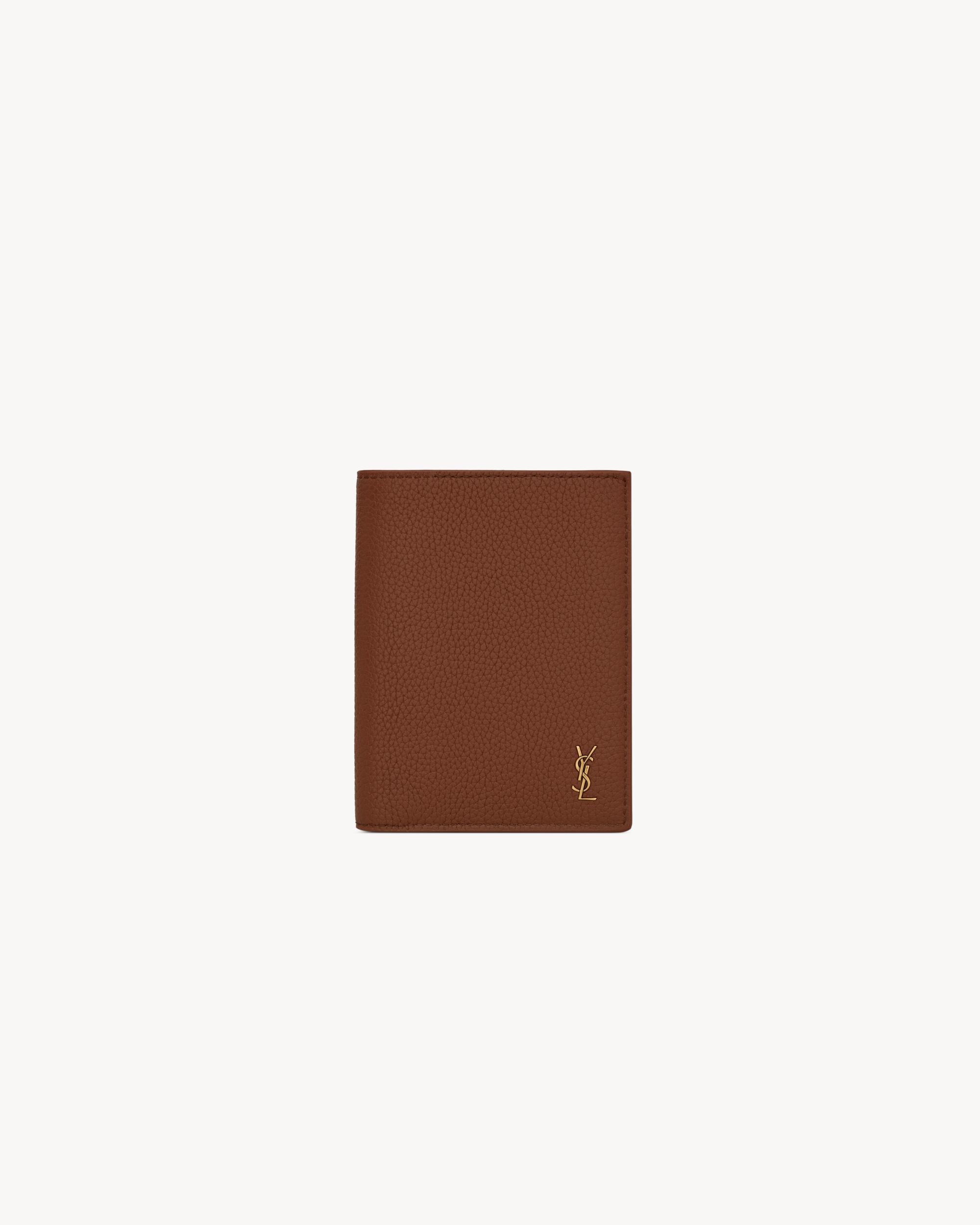 TINY CASSANDRE credit card wallet in grained leather Product Image