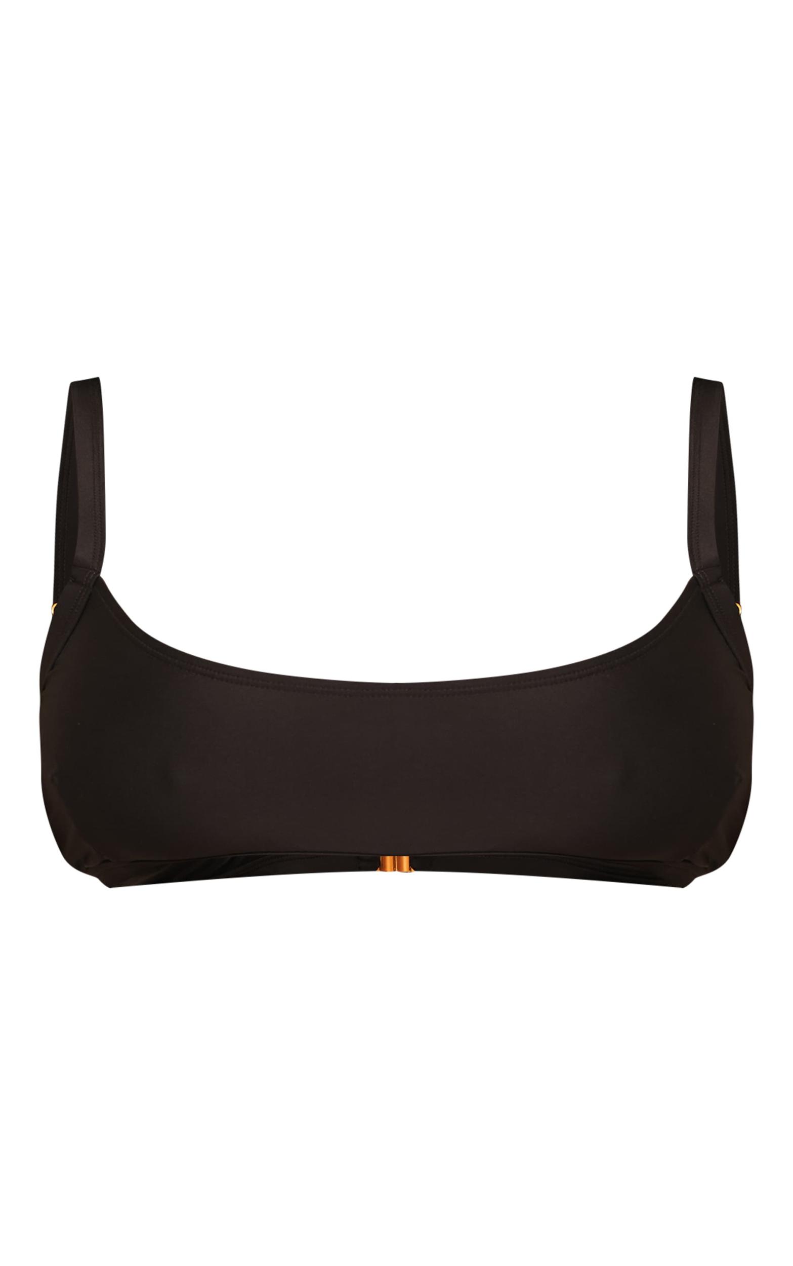Plus Black Scoop Bikini Top Product Image