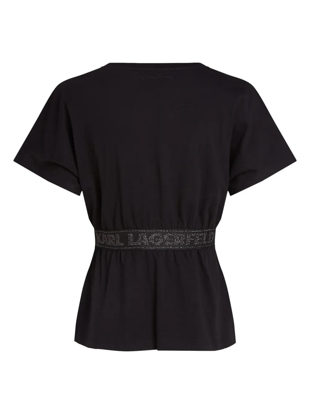 glitter logo-tape T-shirt Product Image