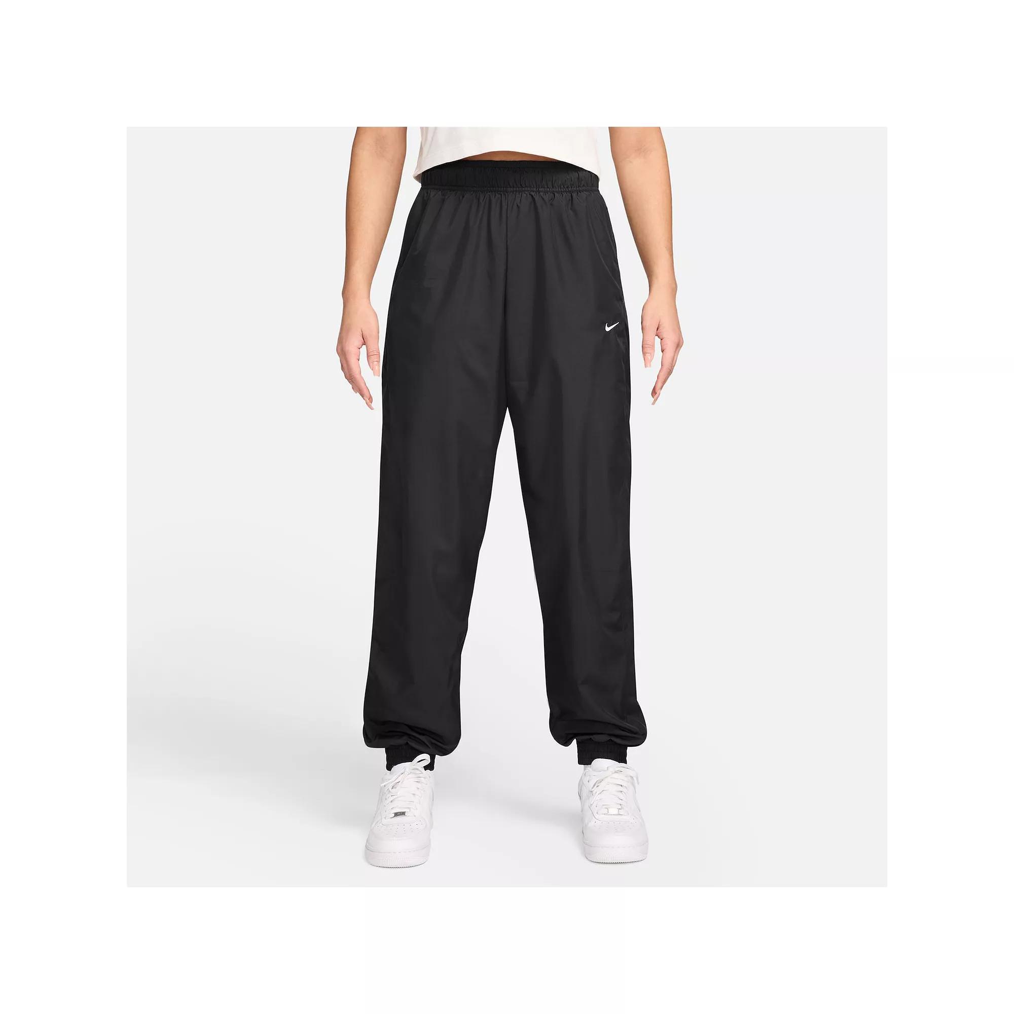 Women's Nike Sportswear Mid-Rise UV Protection Oversized Joggers, Size: Large, Black Product Image