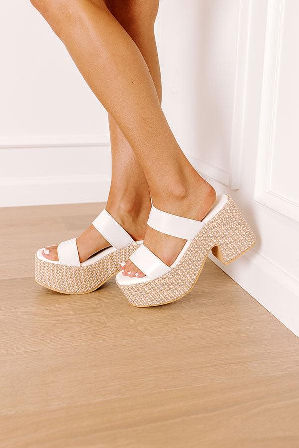 West Haven Faux Leather Platform Heel Product Image