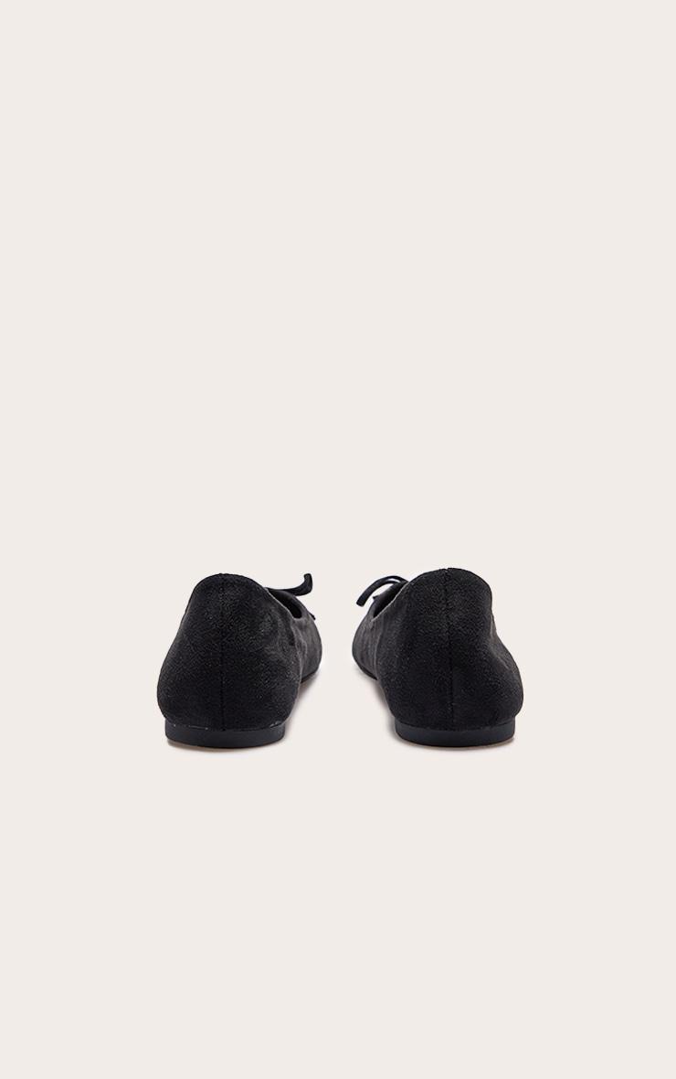 Black Round Toe Ballet Product Image