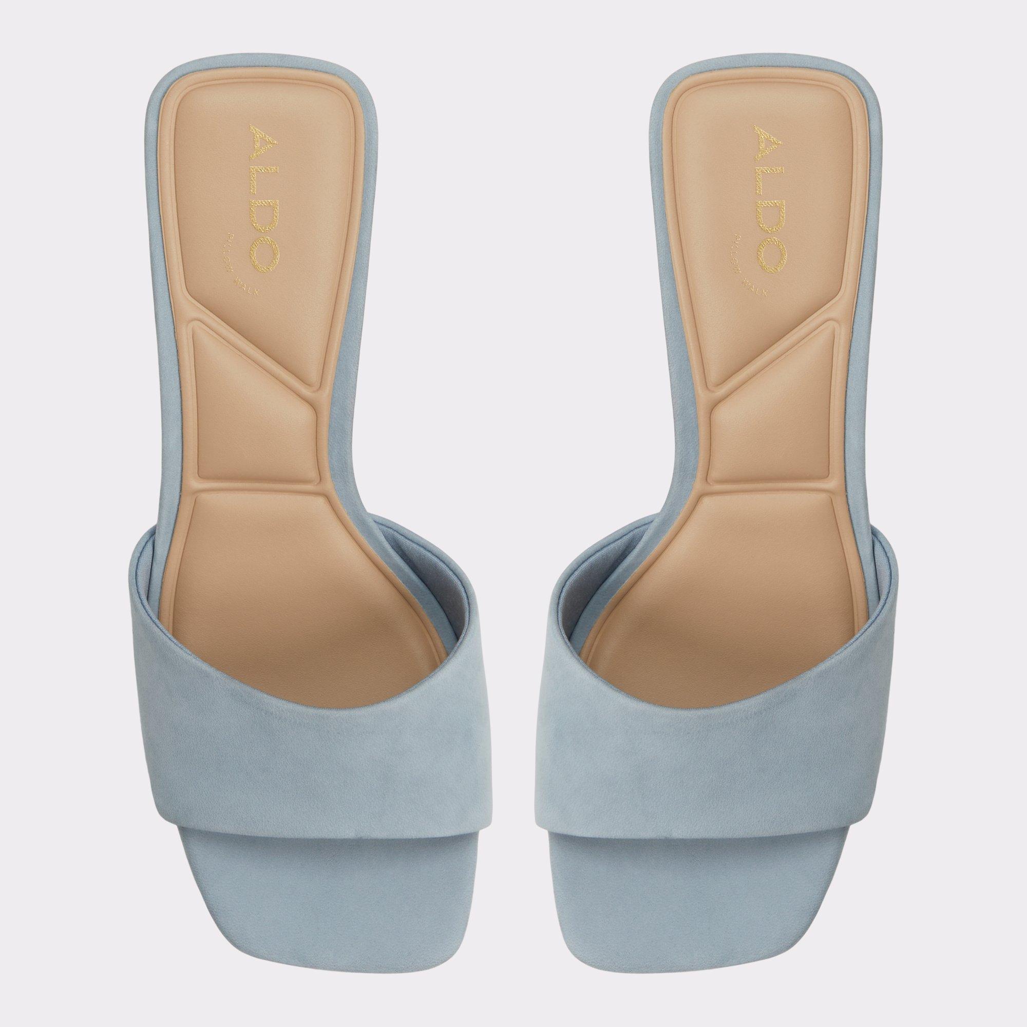 ALDO Tisha - Women's Heeled Mules Sandals - Blue, Size 10 Product Image