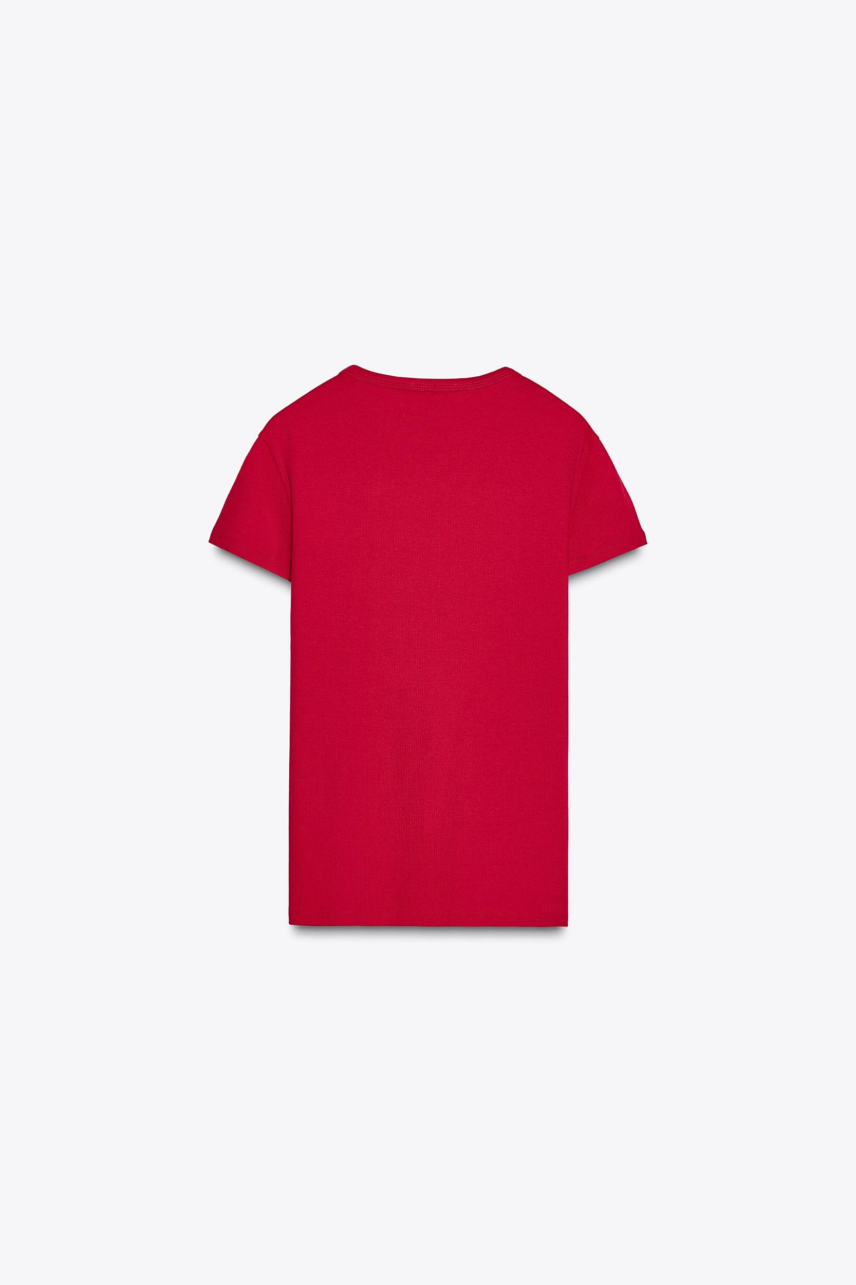 SHORT SLEEVE RIB TOP Product Image