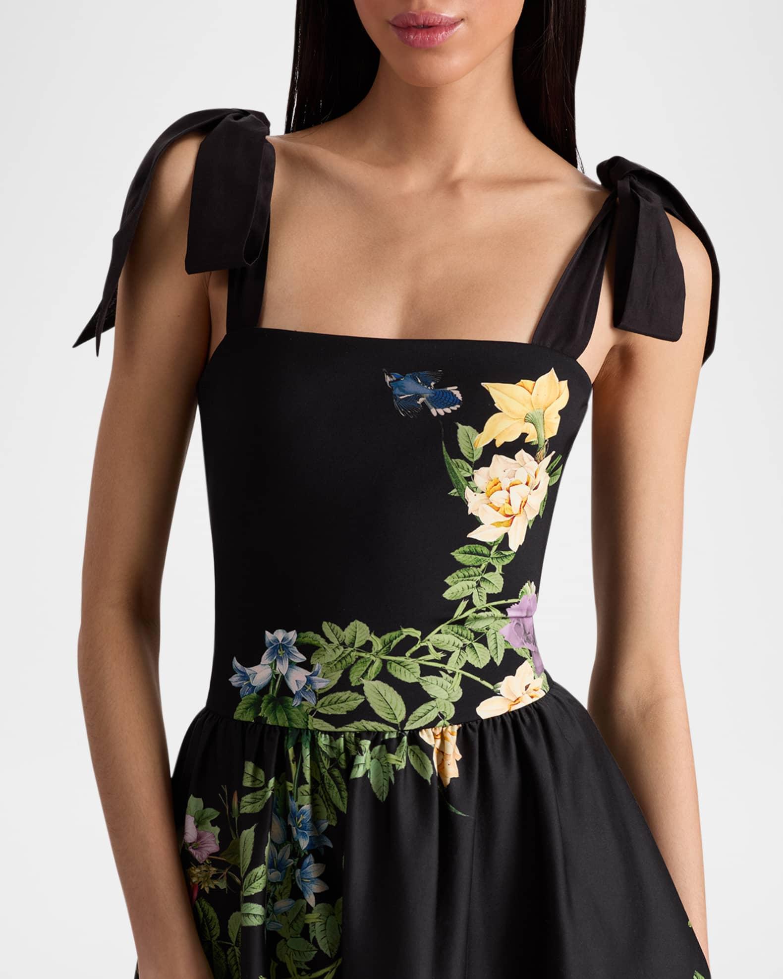 Oriana Tie Strap Drop-Waist Midi Dress Product Image