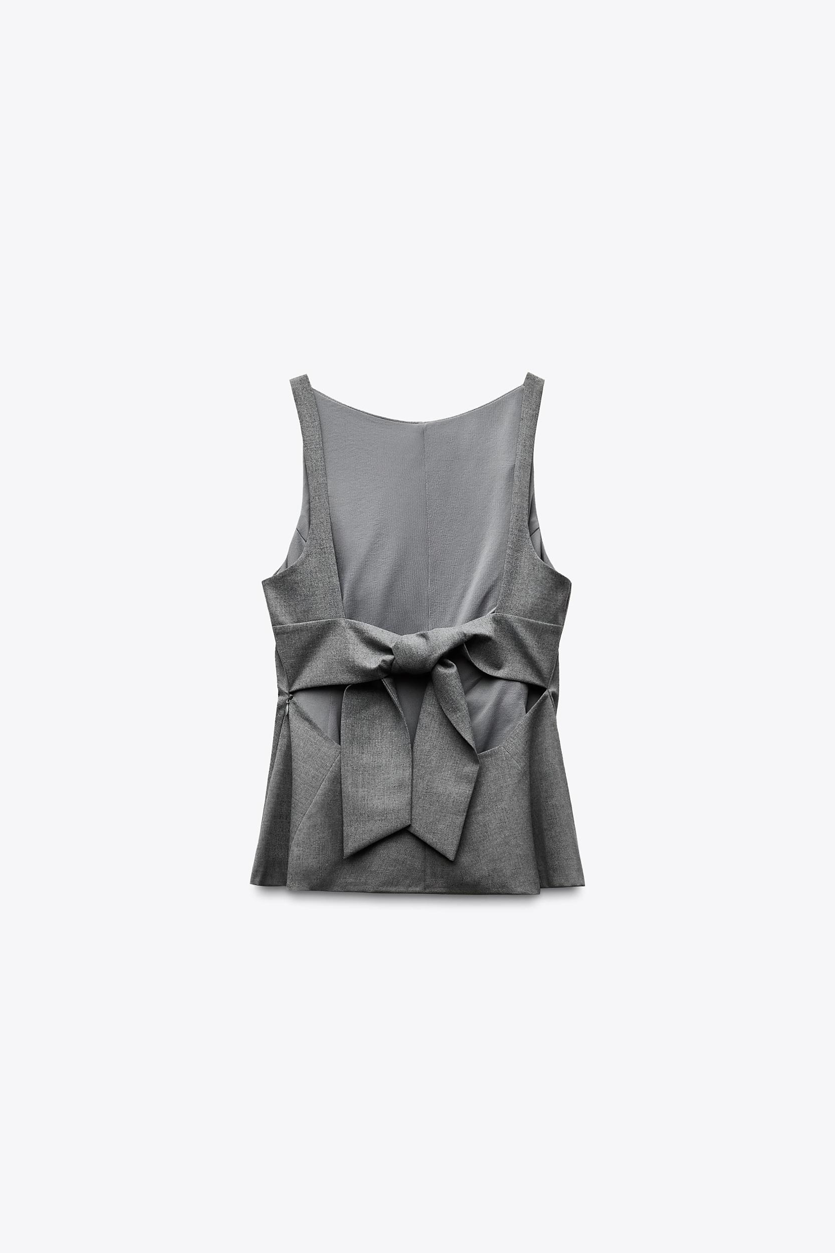 PEPLUM BOW TOP Product Image