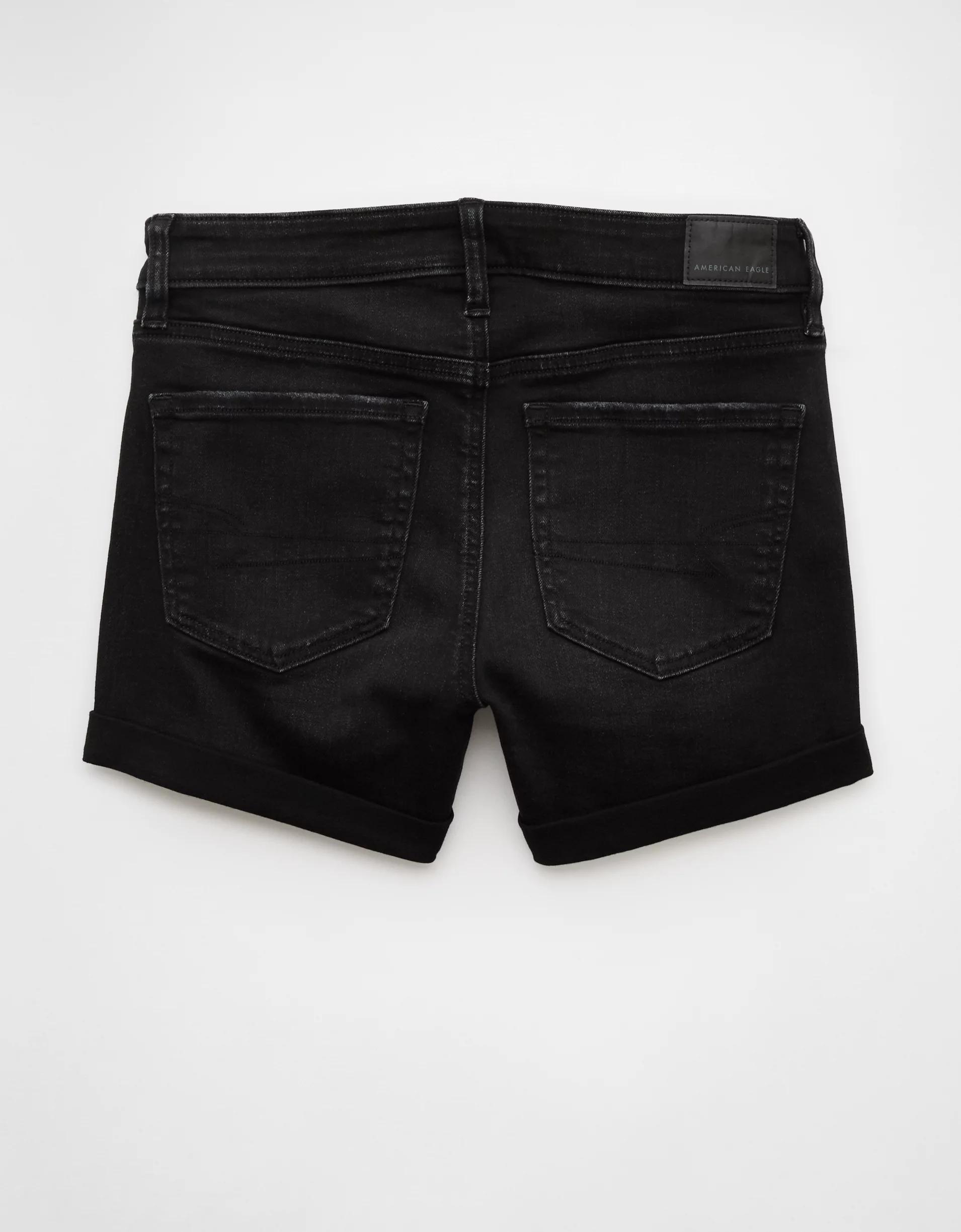 AE Next Level Low-Rise Denim Midi Short Product Image