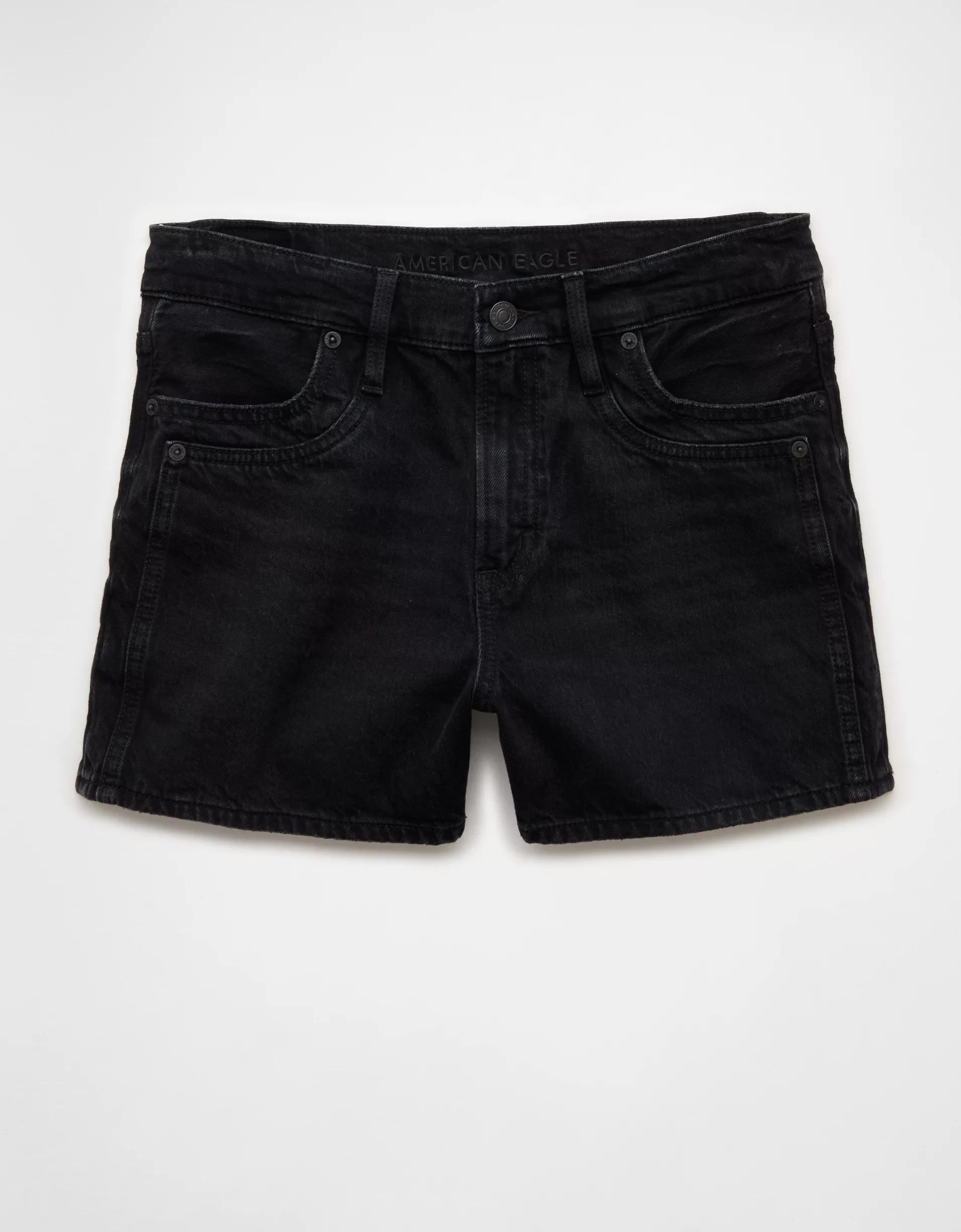 AE Strigid Super High-Waisted Relaxed Denim Short Product Image