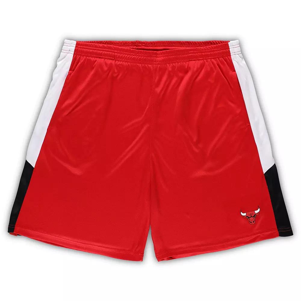 Men's Fanatics Branded Red Chicago Bulls Big & Tall Champion Rush Practice Shorts,  Product Image