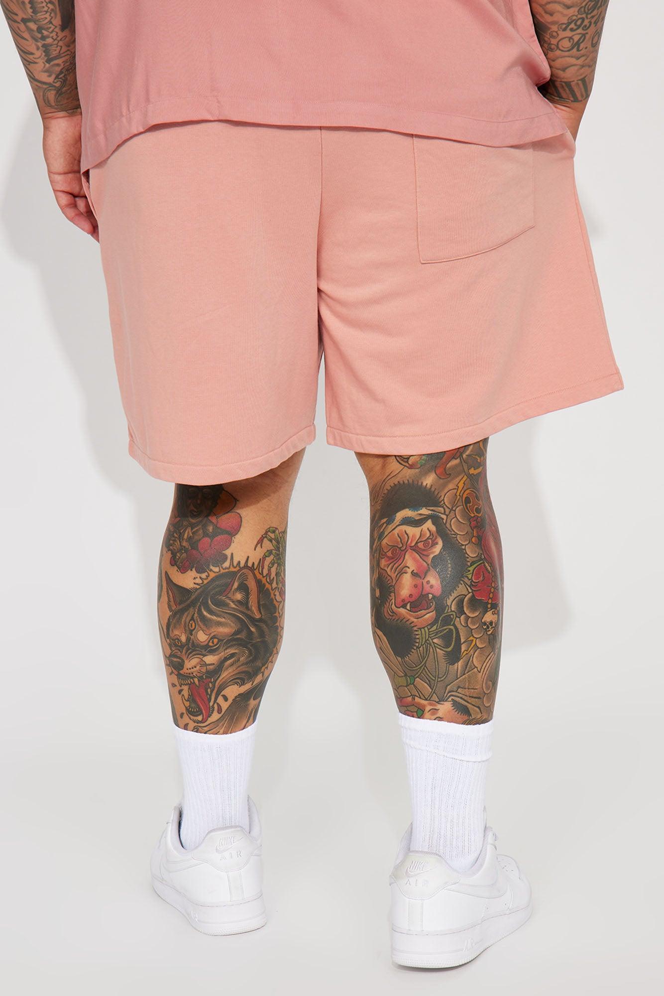 I Like How It Looks Terry Shorts - Mauve Product Image