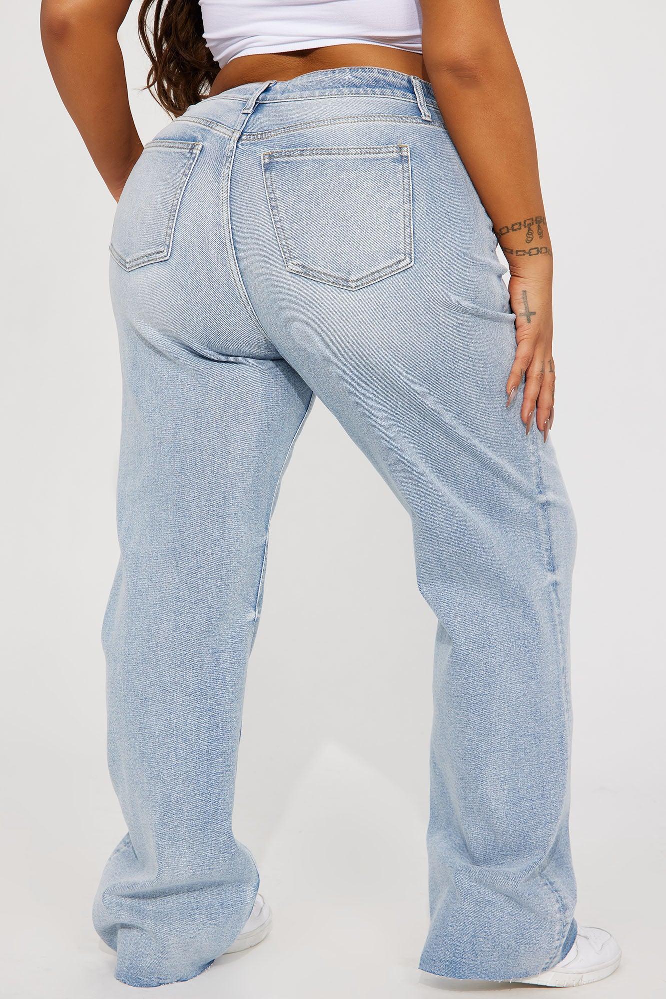 Tough Love Stretch Straight Leg Jean - Light Wash Product Image