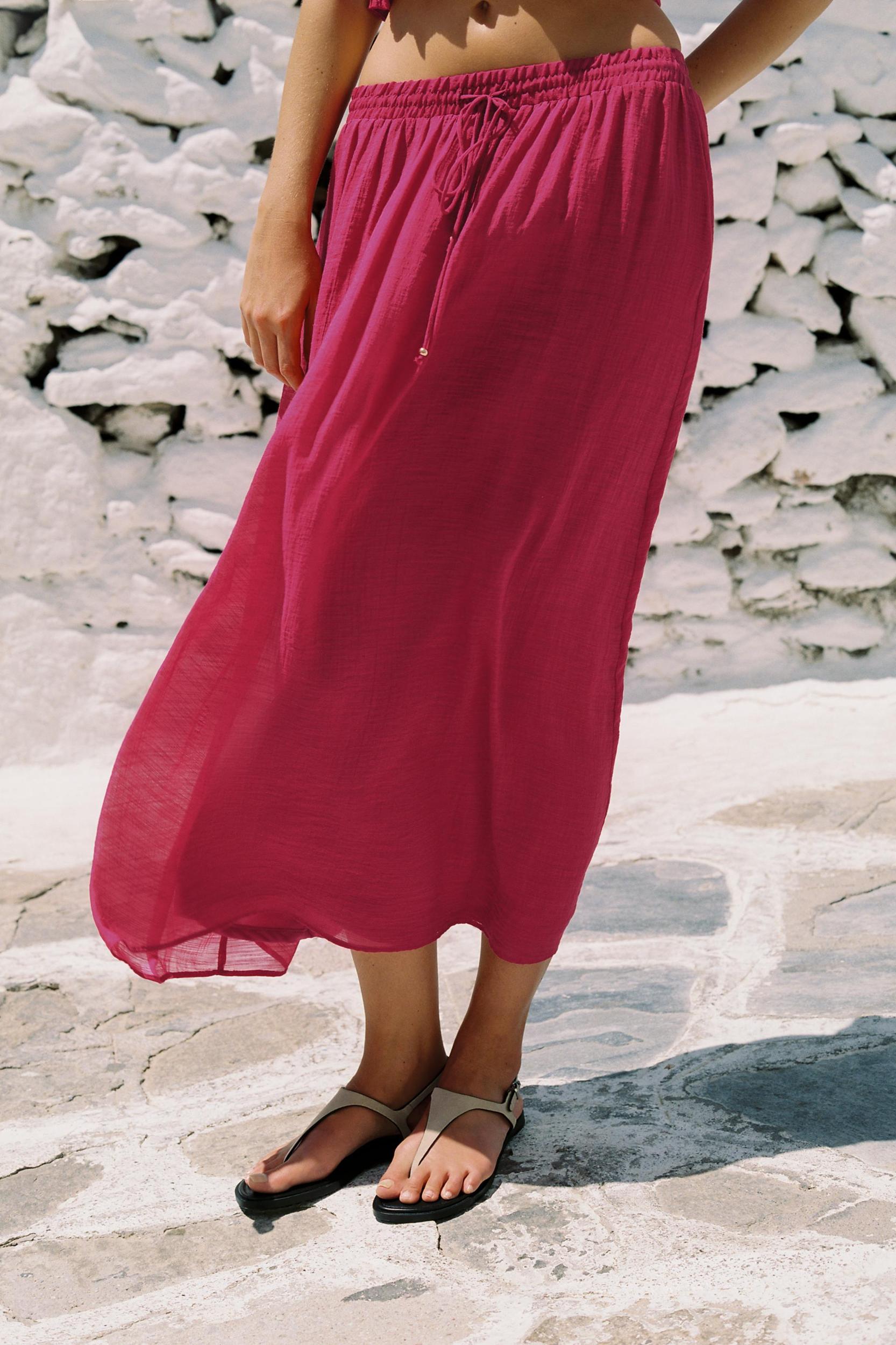 PRINTED ELASTIC CROP TOP Product Image