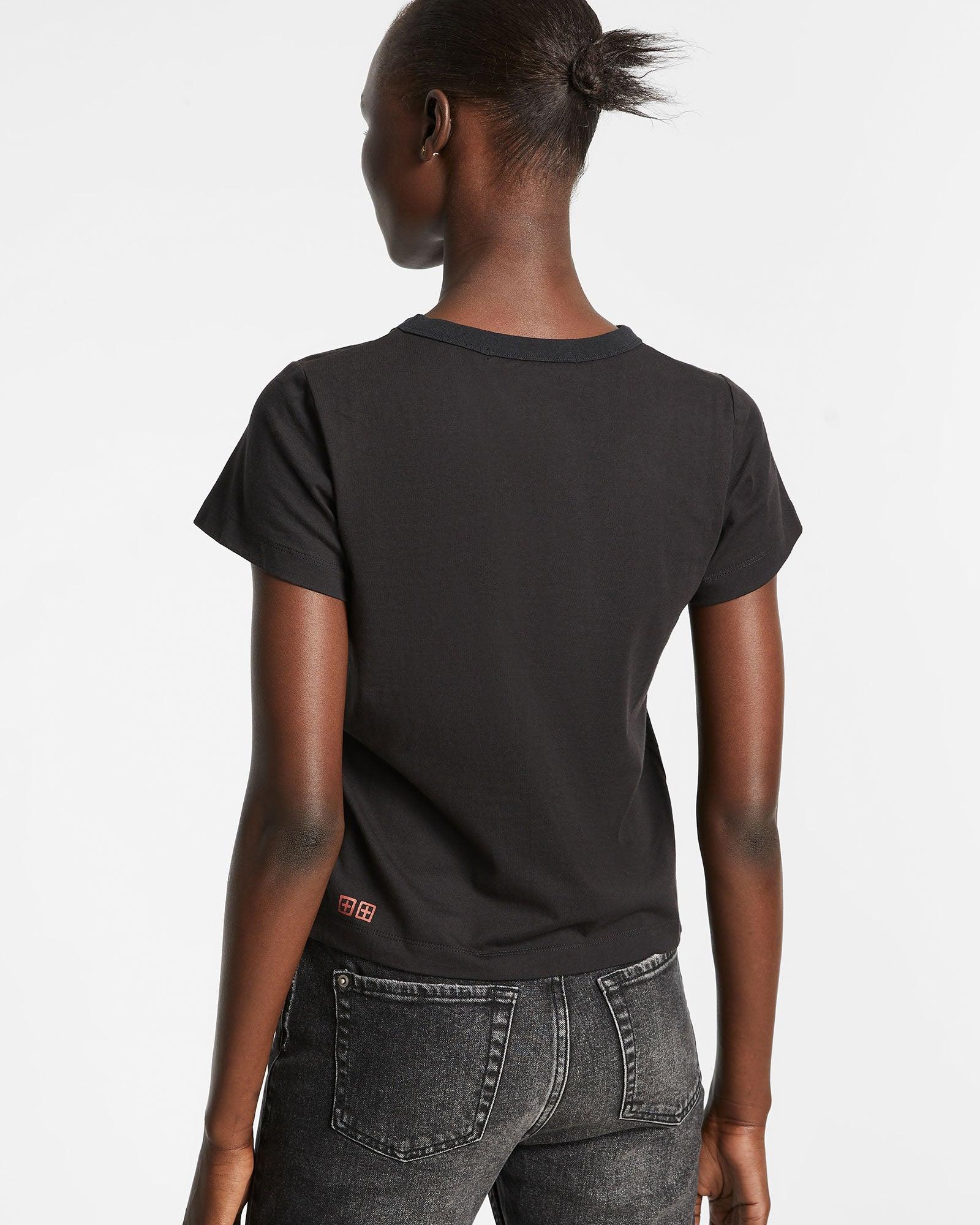 KSUBI DAZE MINI SS TEE JET BLACK Female Product Image