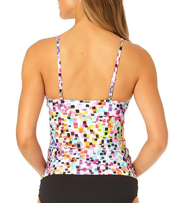 Anne Cole Live In Color Convertible High Waisted Shirred Swim Bottom Product Image