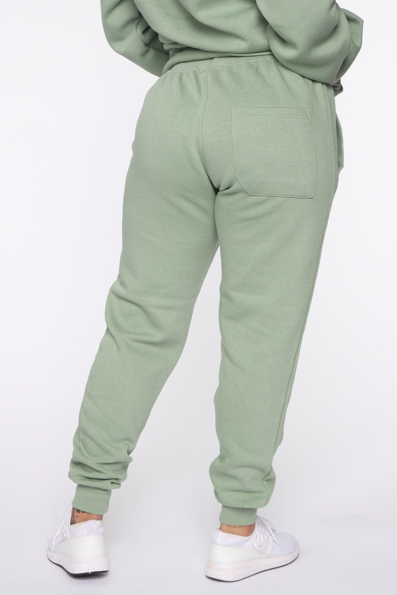 Stole Your Boyfriend's Oversized Jogger - Sage Product Image