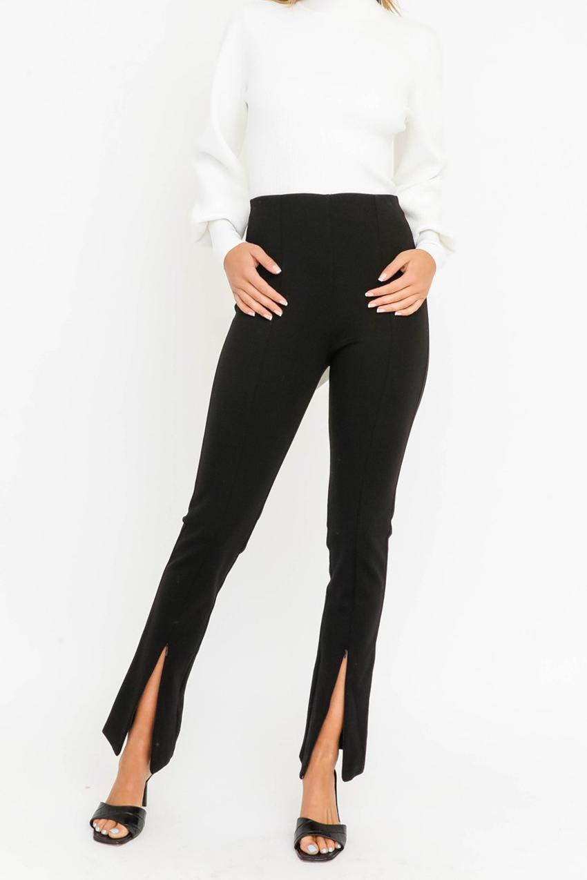 Slit High Waisted Trousers Product Image