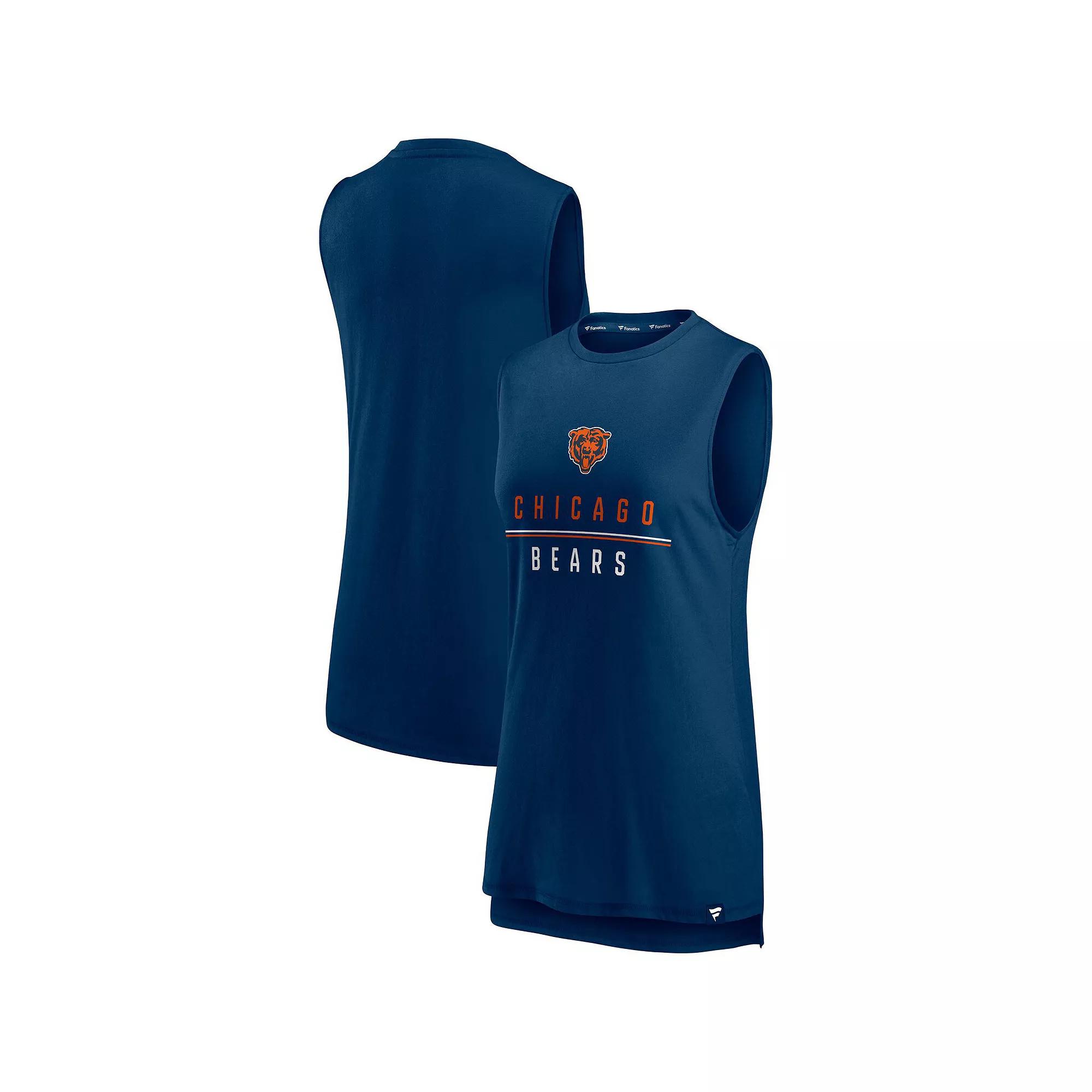 Womens Fanatics Branded Chicago Bears True Contender Tank Top Blue Product Image