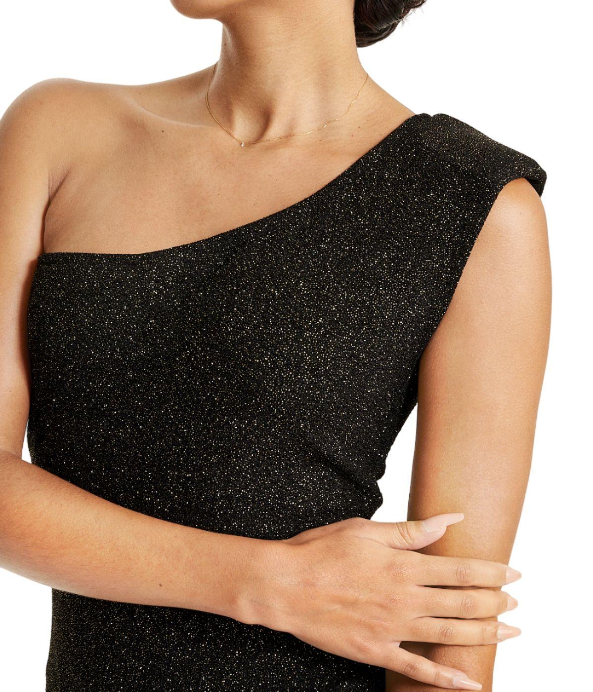 One Shoulder Shimmer Dress Product Image
