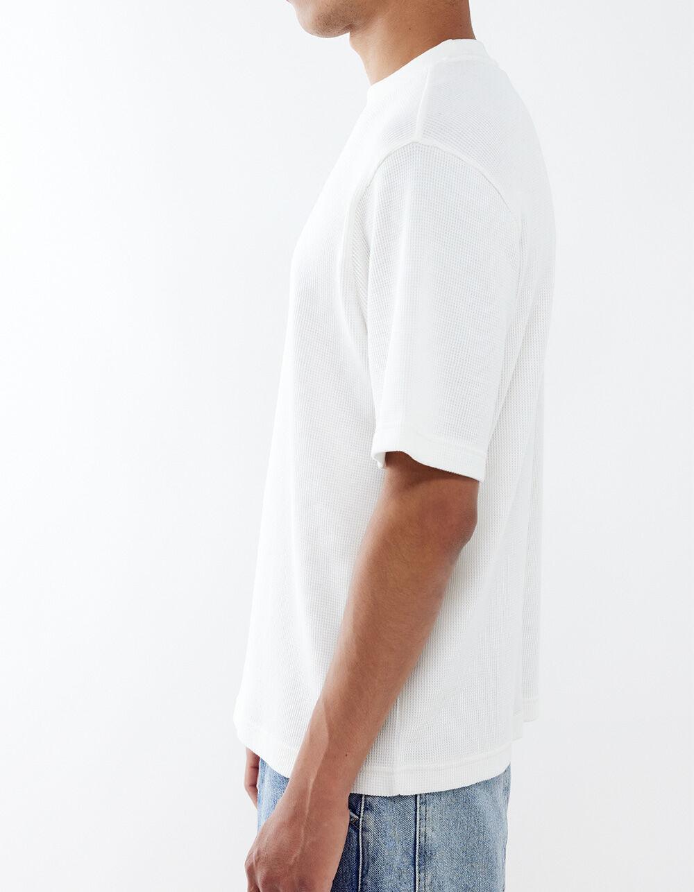BDG Urban Outfitters True Mens Waffle Tee - ECRU Product Image