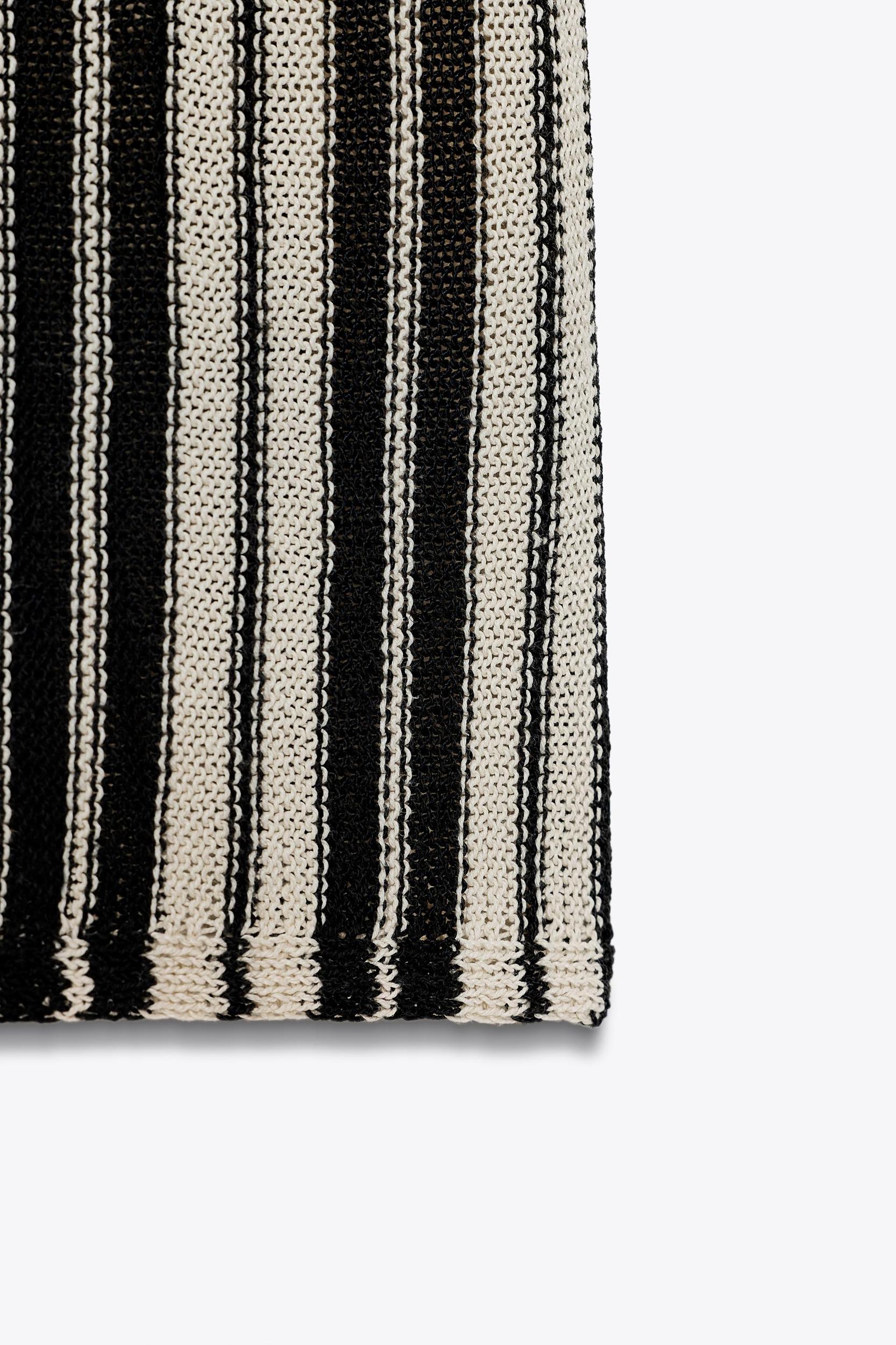 STRIPED KNIT DRESS WITH LINEN Product Image