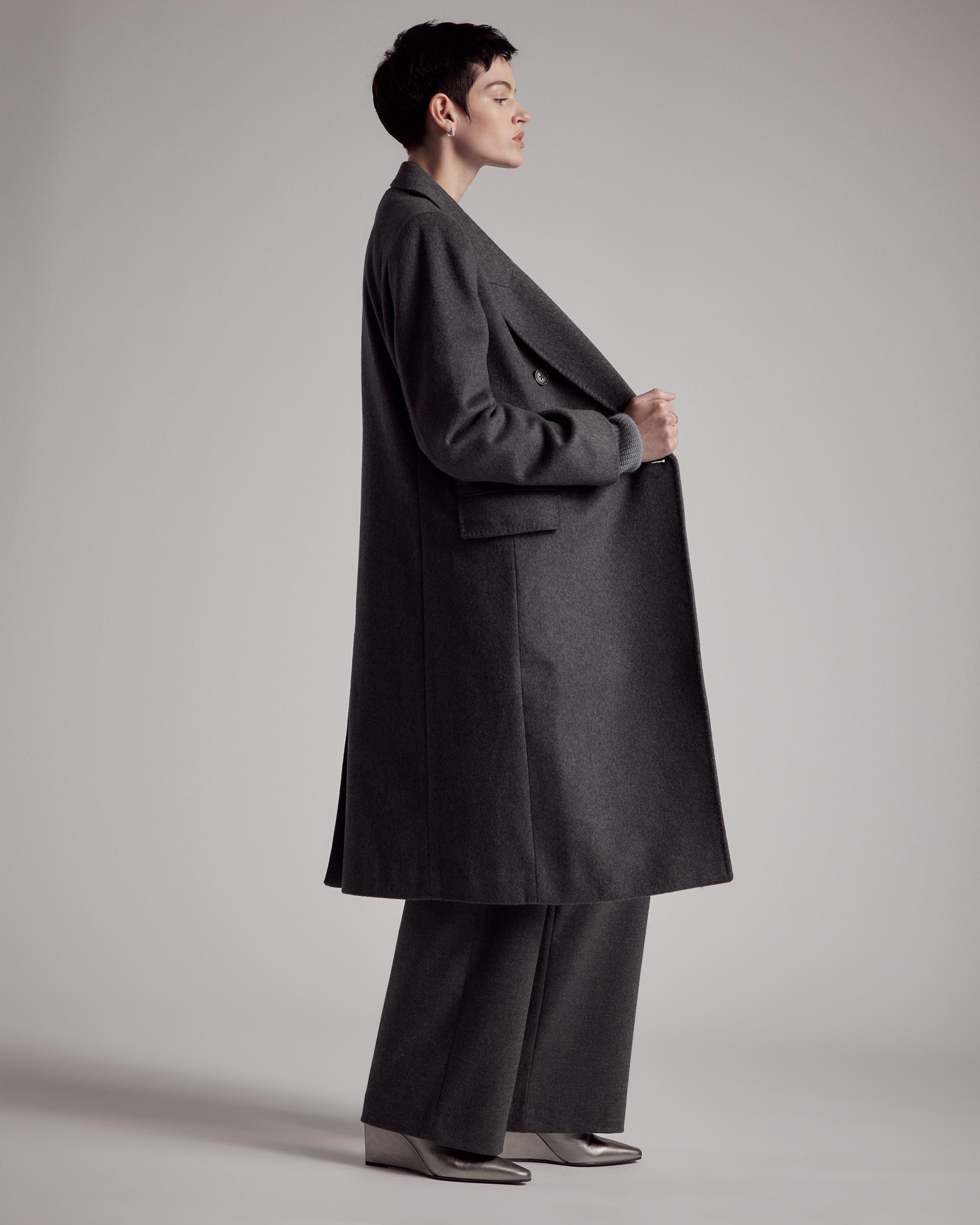 Quince | Women's Italian Wool Double-Breasted Coat Wool/Nylon Product Image