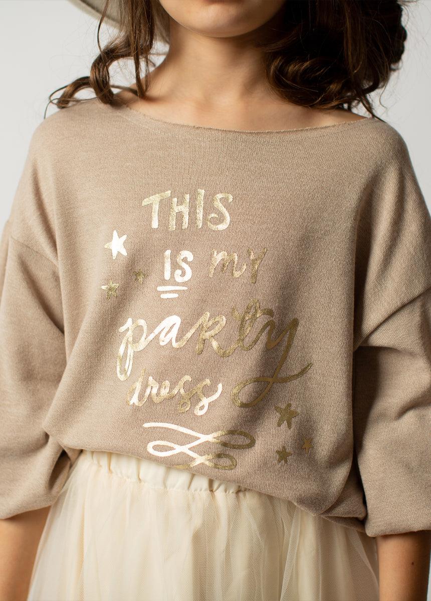 Juana Sweatshirt in Heather Oat Girls Product Image