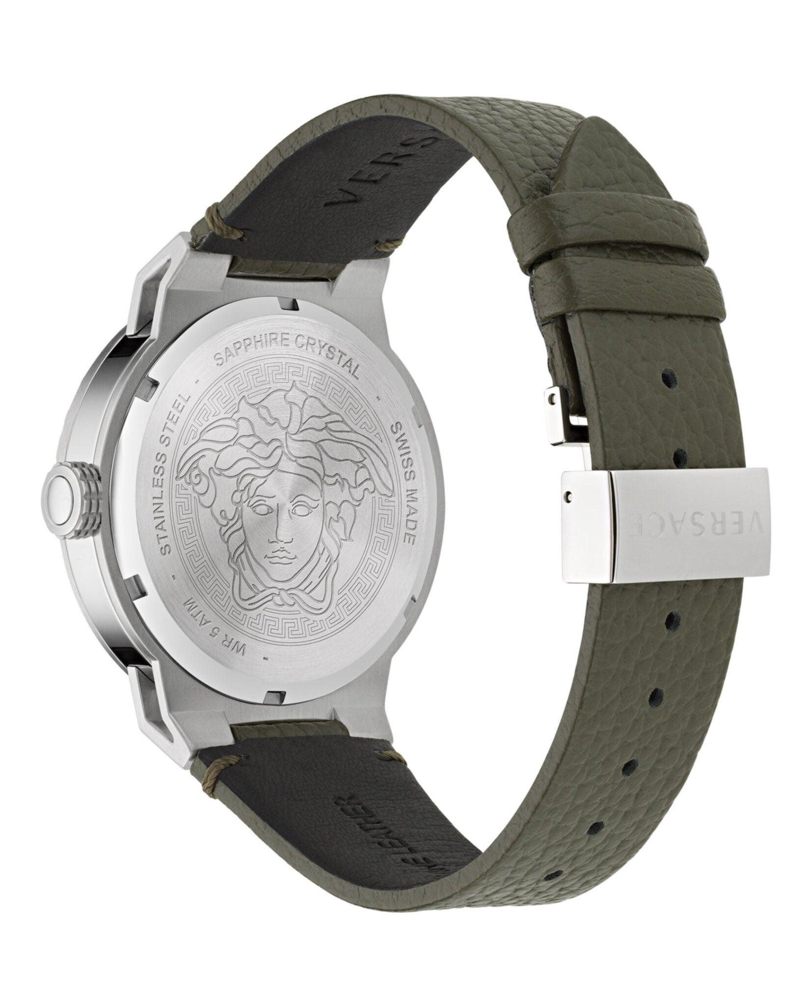 Versace Medusa Infinite Leather Watch Male Product Image