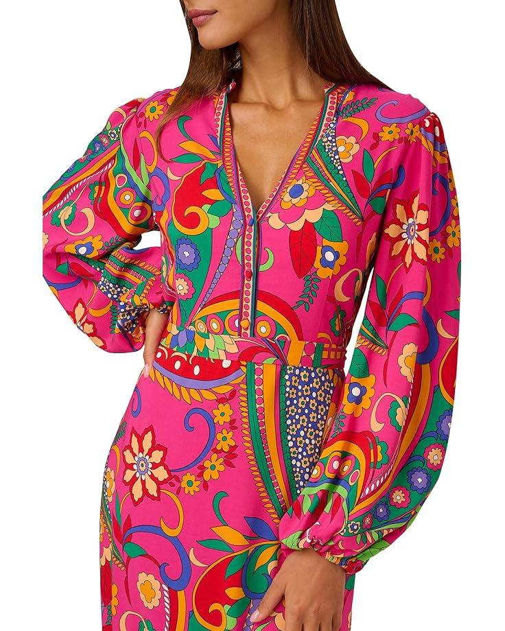 Printed Short Flounce Dress Product Image