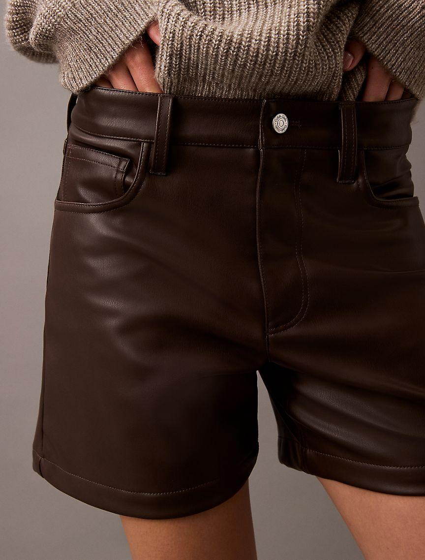 90s Faux Leather Shorts Product Image