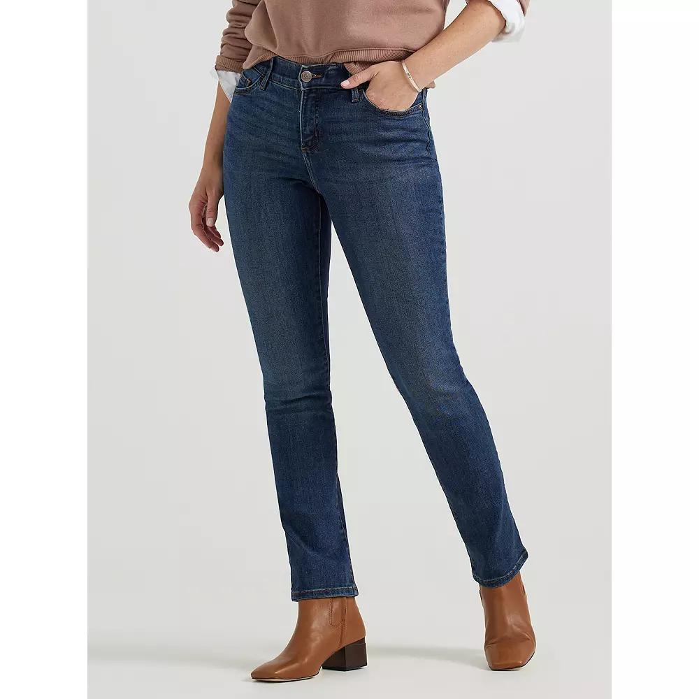 Women's Lee® Flex Motion Straight-Leg Jeans,  Product Image