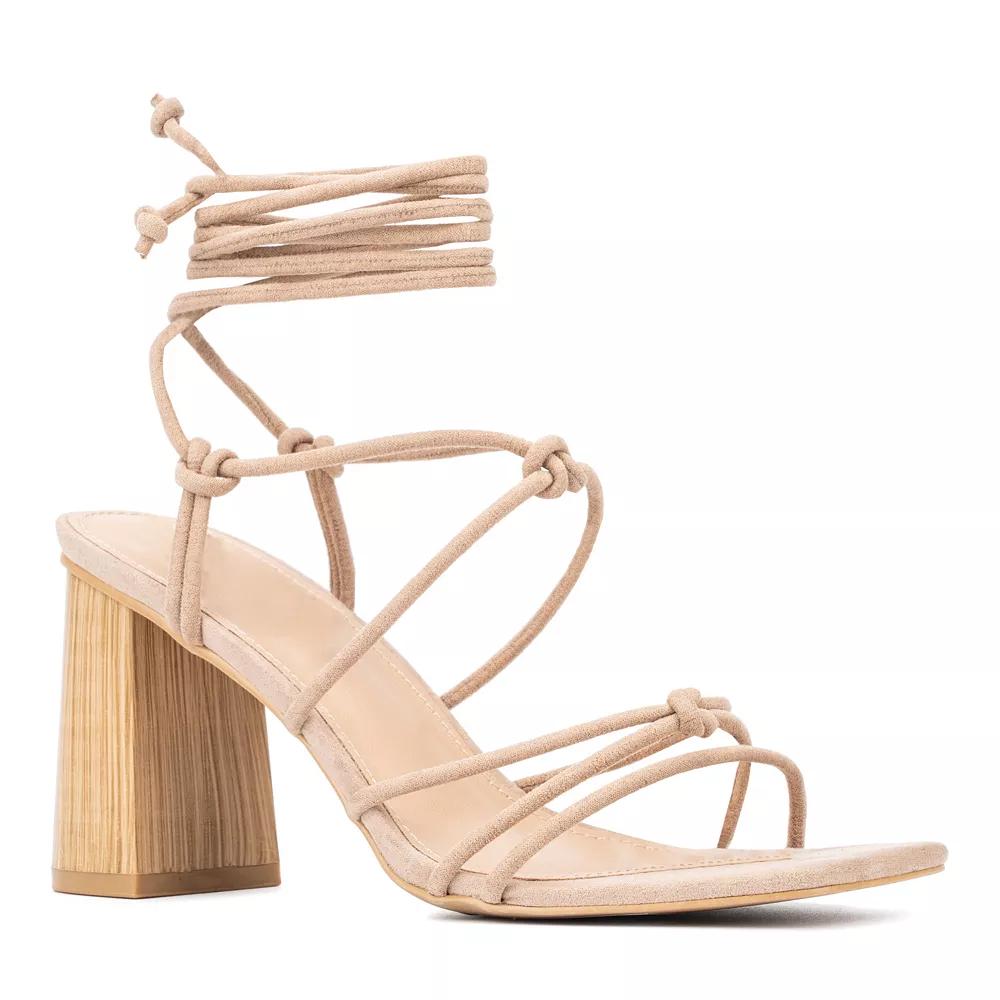 New York & Company Bailey Womens Strappy Block Heel Sandals Product Image