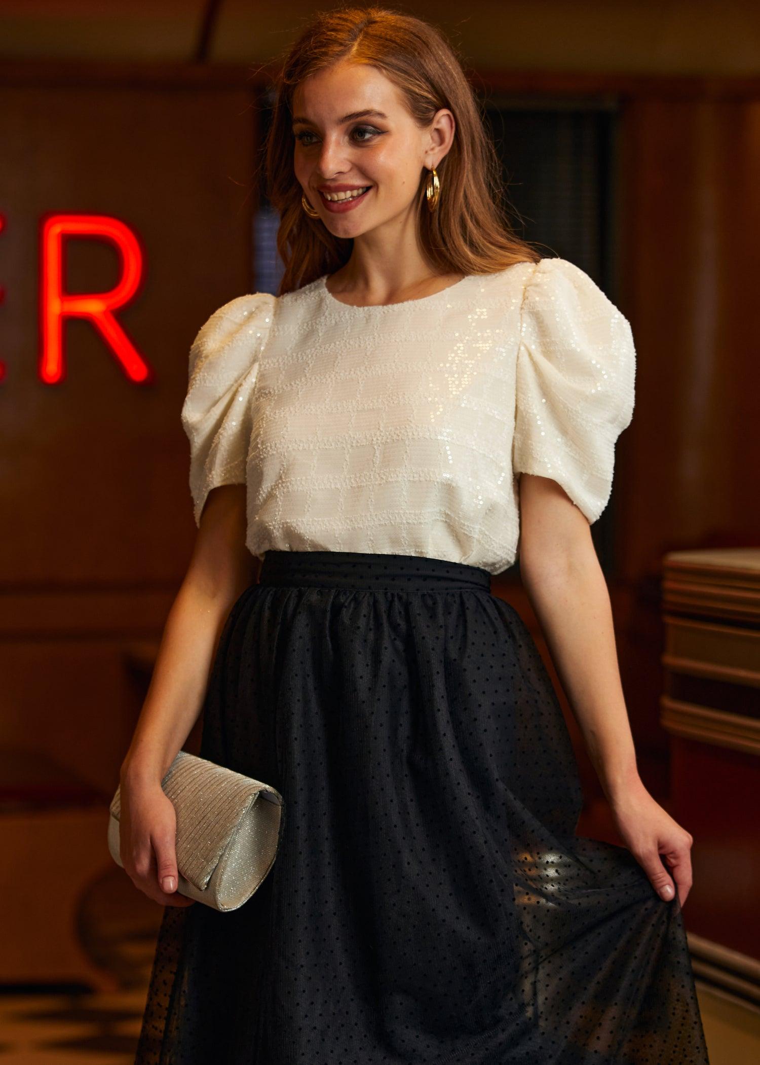 Festive Frolic Bubble Sleeve Crew Product Image