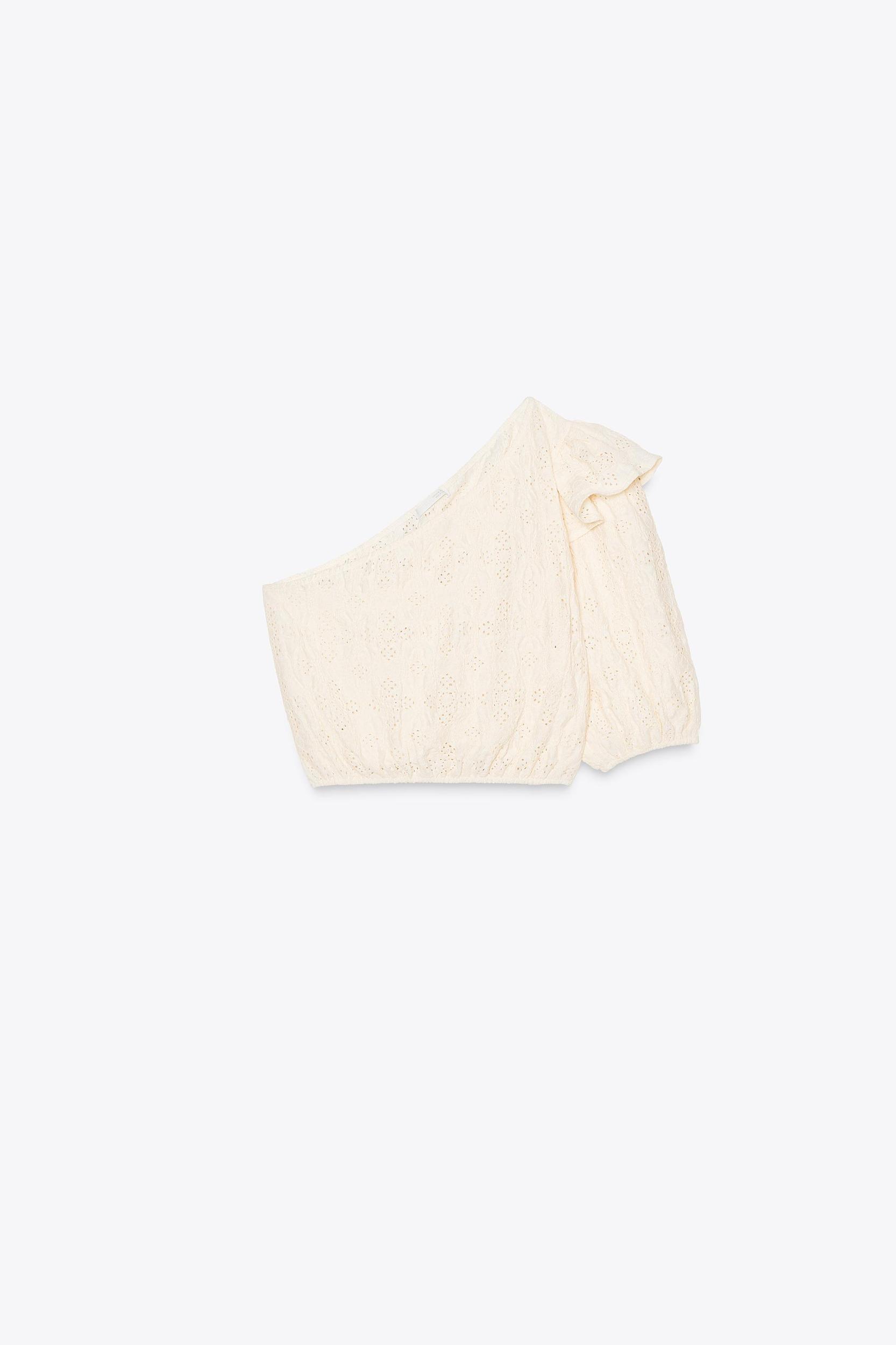 EMBROIDERED ASYMMETRIC TOP Product Image