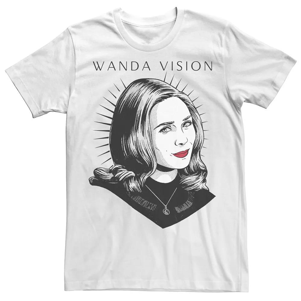 Big & Tall Marvel WandaVision Wanda Sketch Tee, Men's,  Product Image