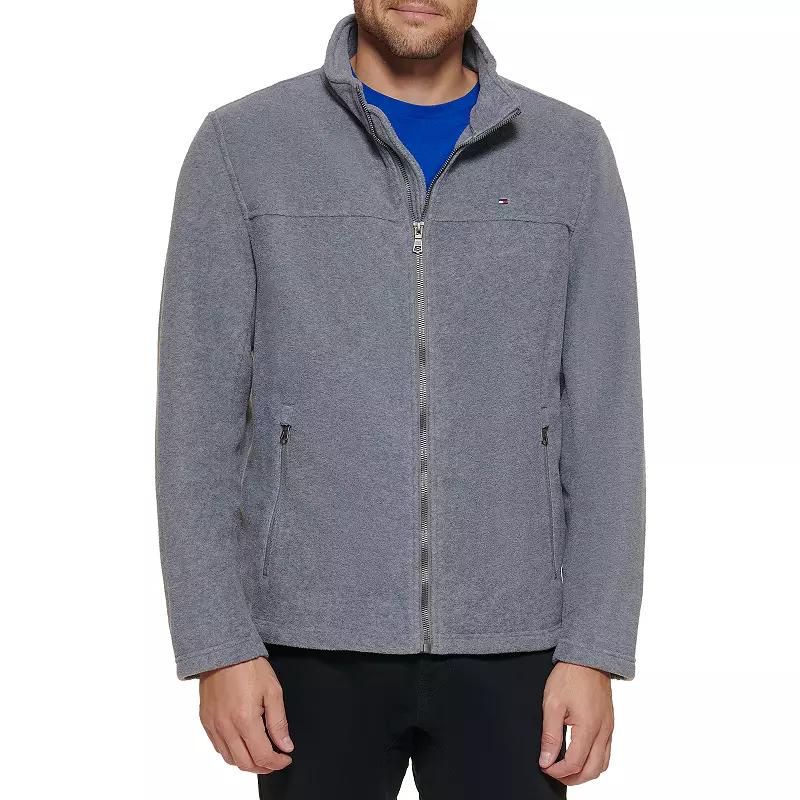 Big & Tall Tommy Hilfiger Fleece Jacket with Stand Collar, Men's,  Product Image