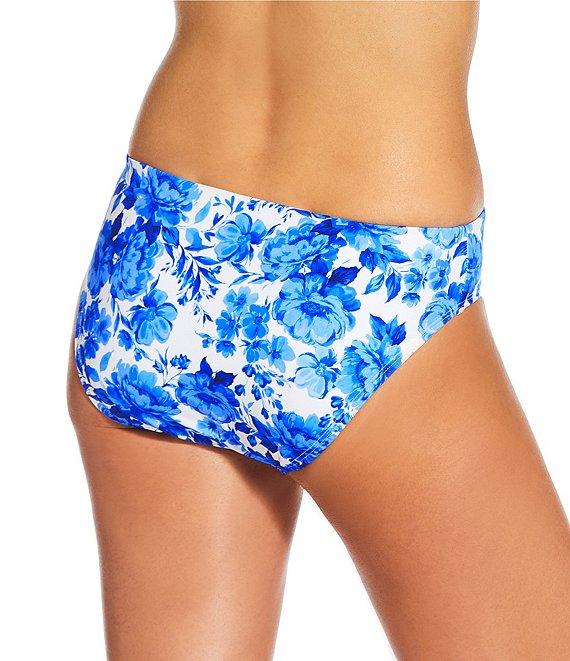 Alex Marie Signature Sculpt Romantic Rose Mid Rise Swim Bottom Product Image