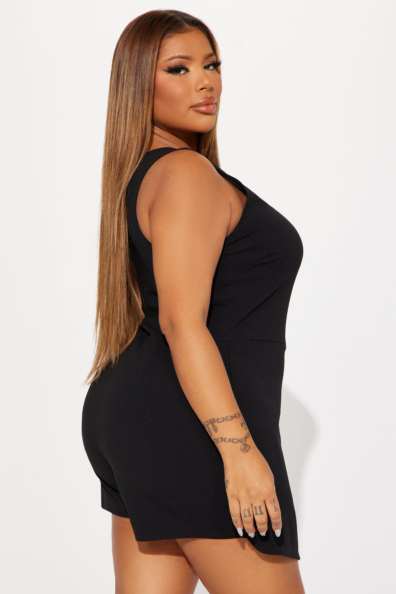 The Reason Is You Romper - Black Product Image