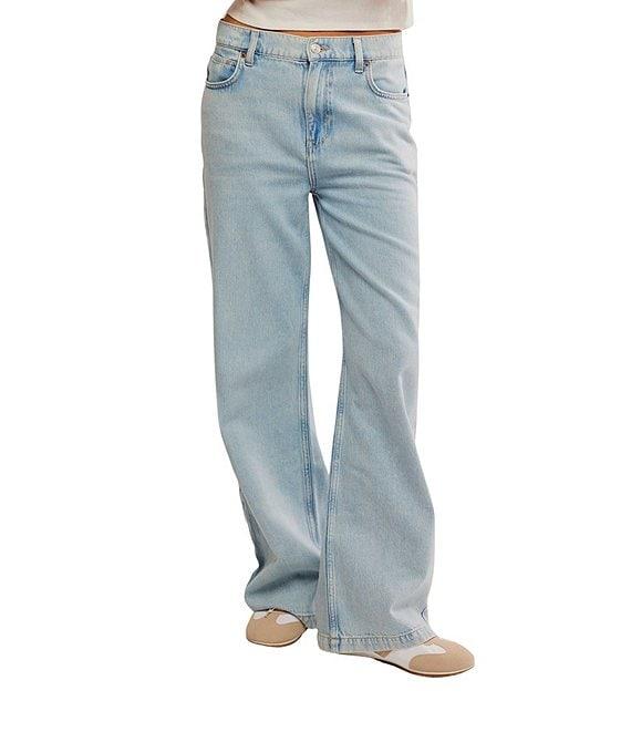 Free People We The Free Stride Low Slung Wide Leg Jeans Product Image