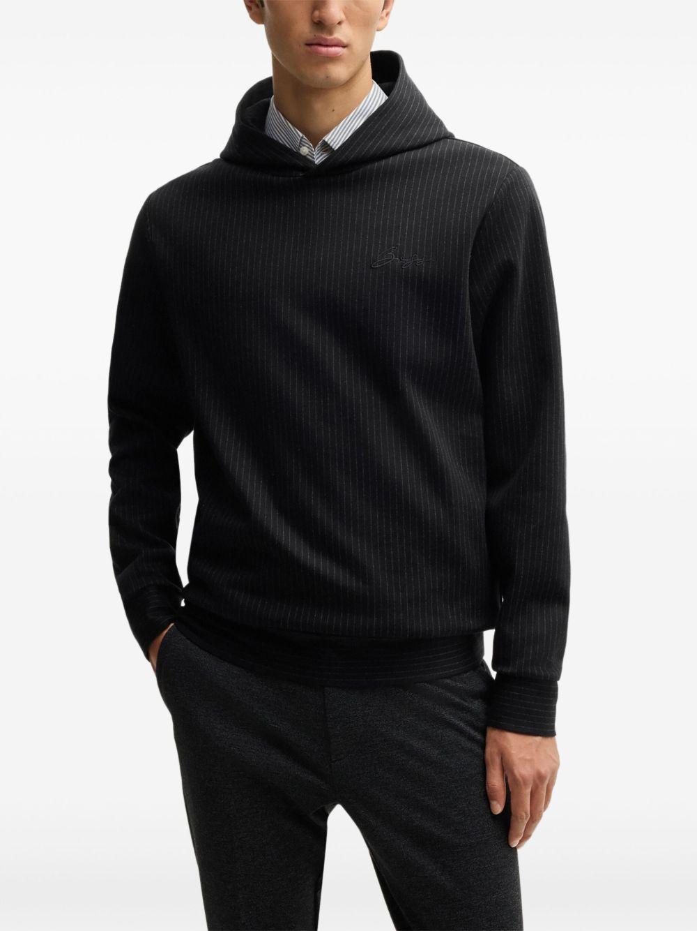 pinstriped hoodie Product Image